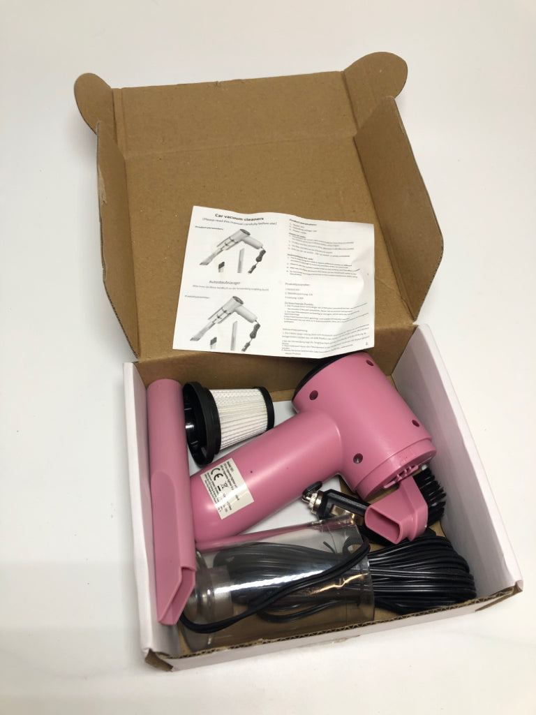 NIB PINK CAR DUST COLLECTOR