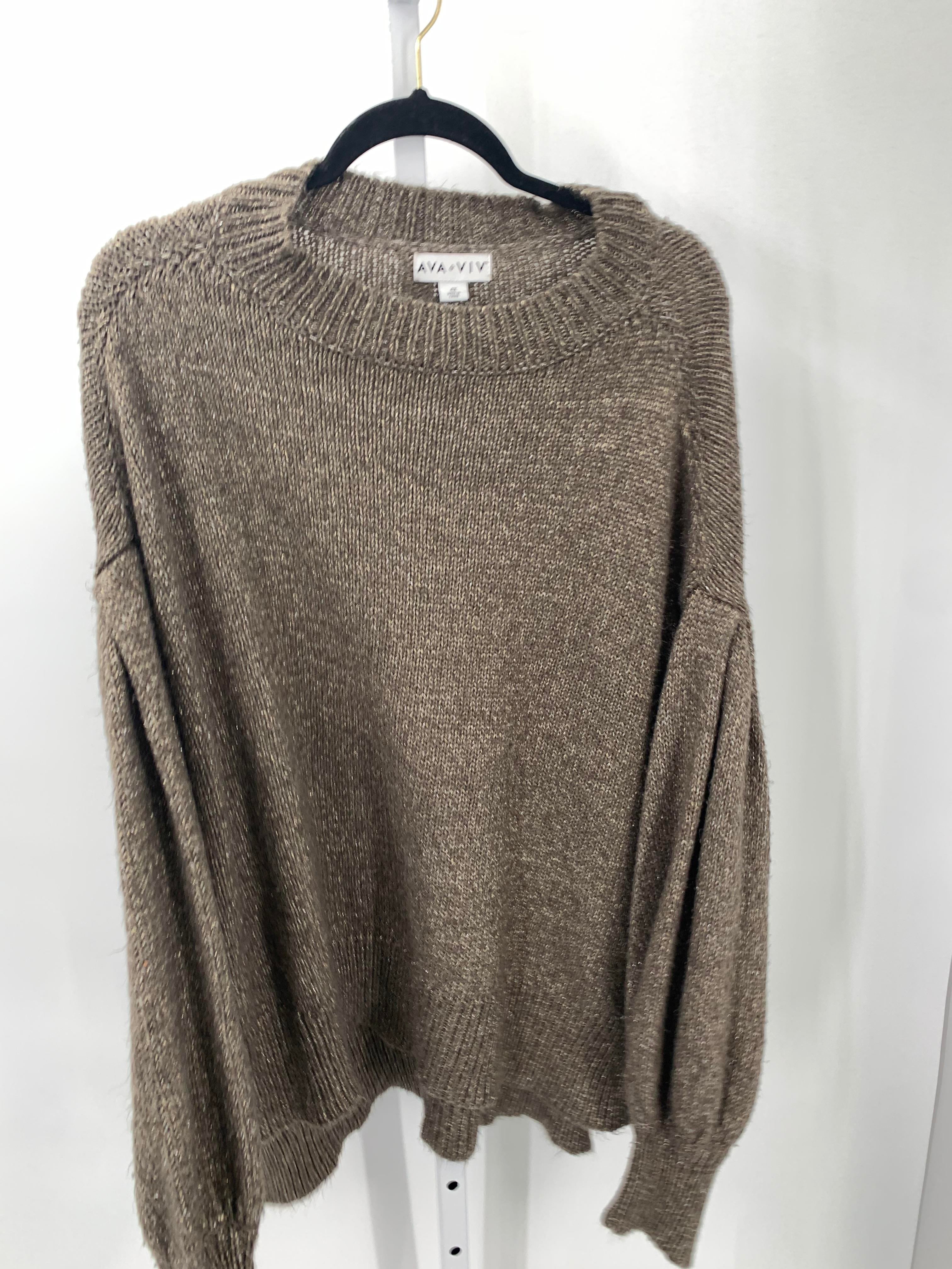 Ava & Viv Size 4X Womens Long Slv Sweater