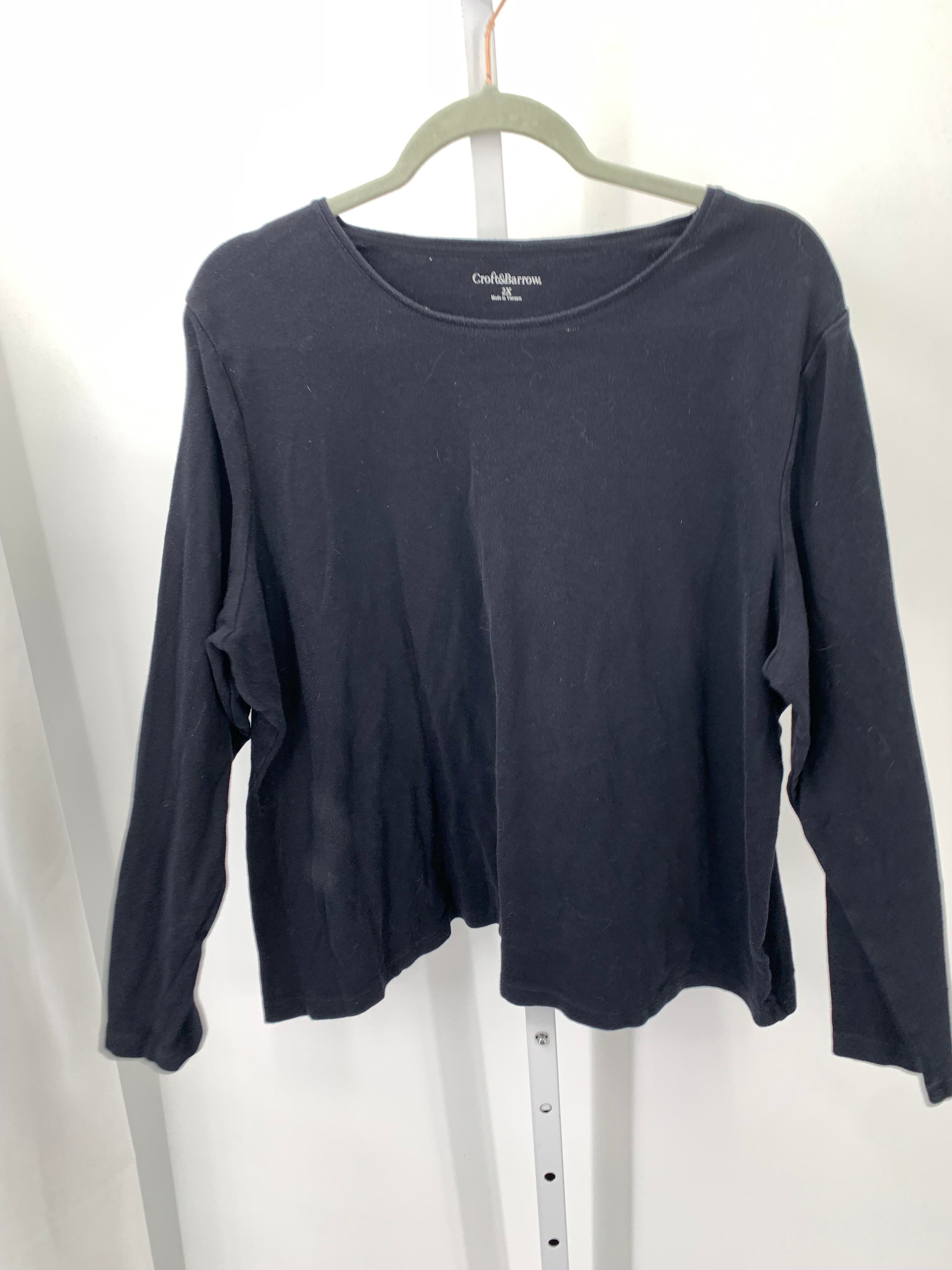 Croft & Barrow Size 2X Womens Long Sleeve Shirt