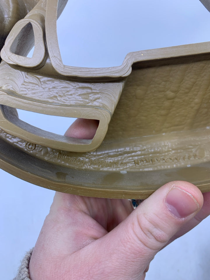 VTG BURWOOD ROCKING HORSE WALL PLAQUE.