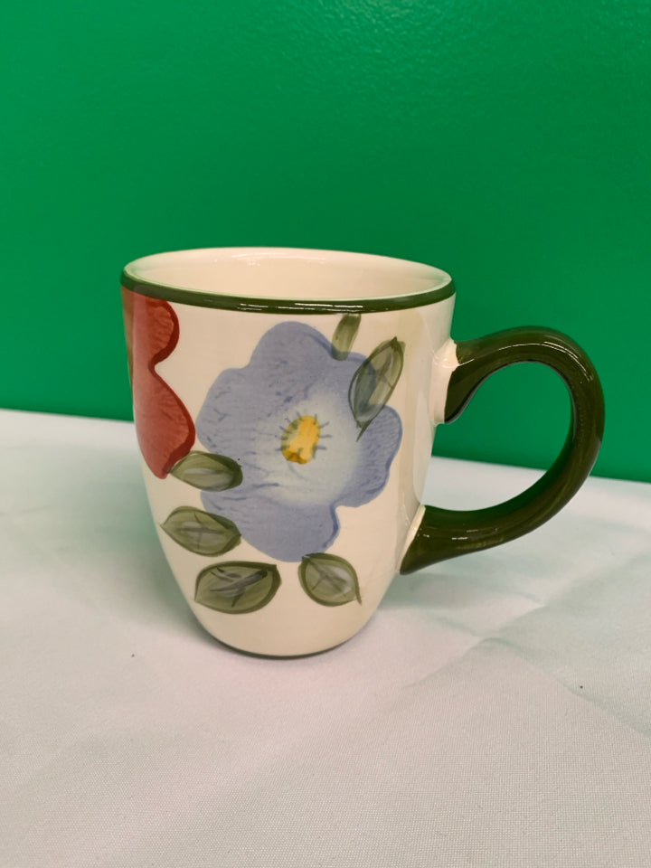 PFALTZGRAFF FLORAL MUG W BUTTERFLY.