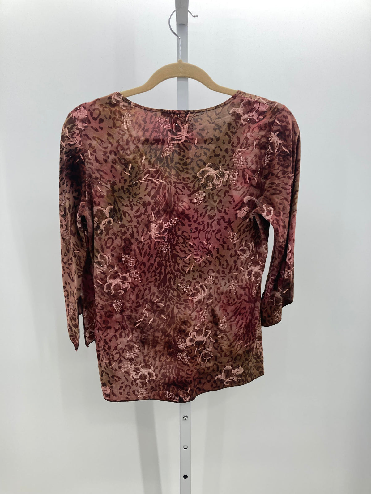 Dress Barn Size Medium Misses 3/4 Sleeve Shirt