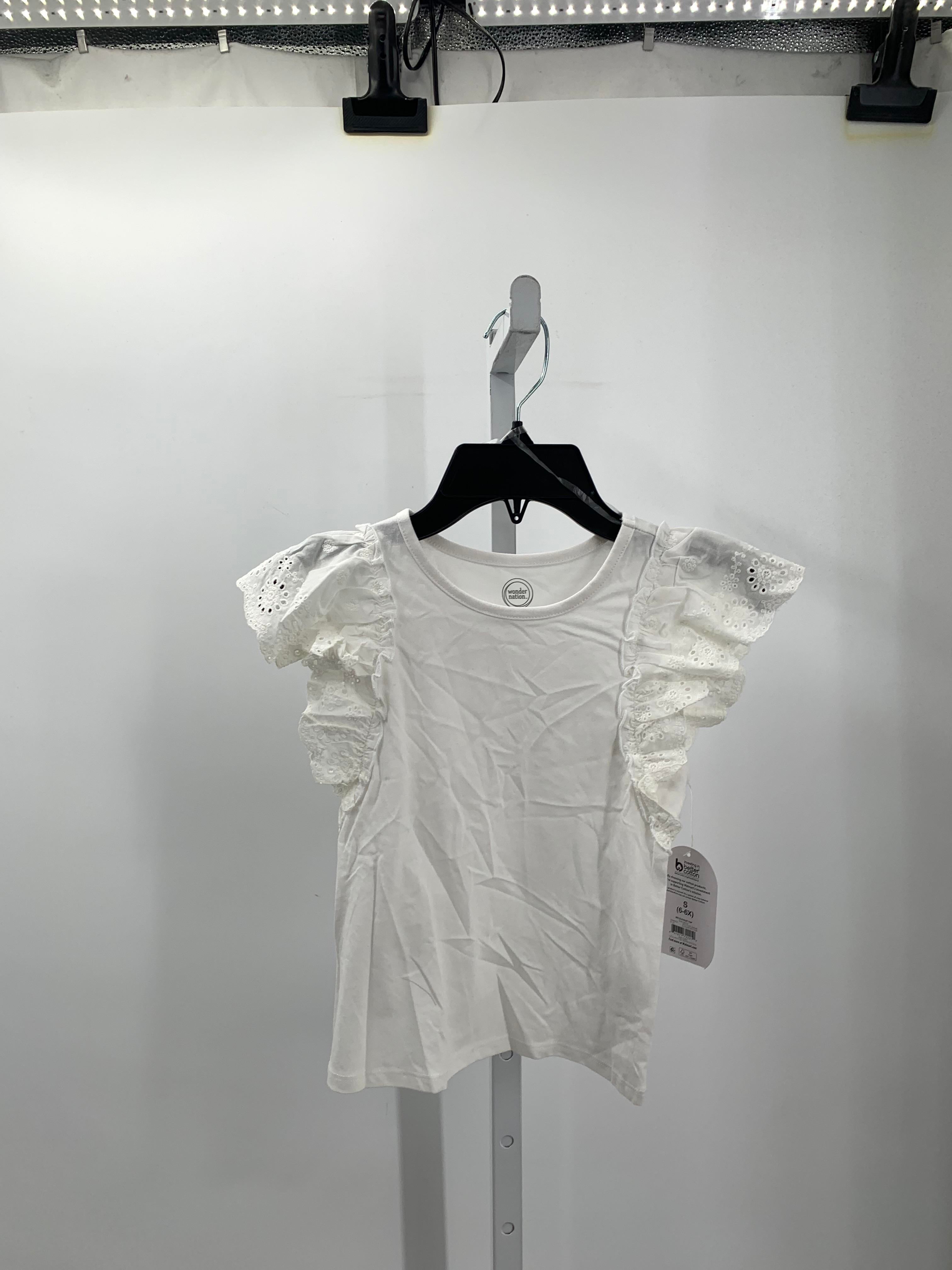 Wonder Nation Size 6/6X Girls Short Sleeve Shirt