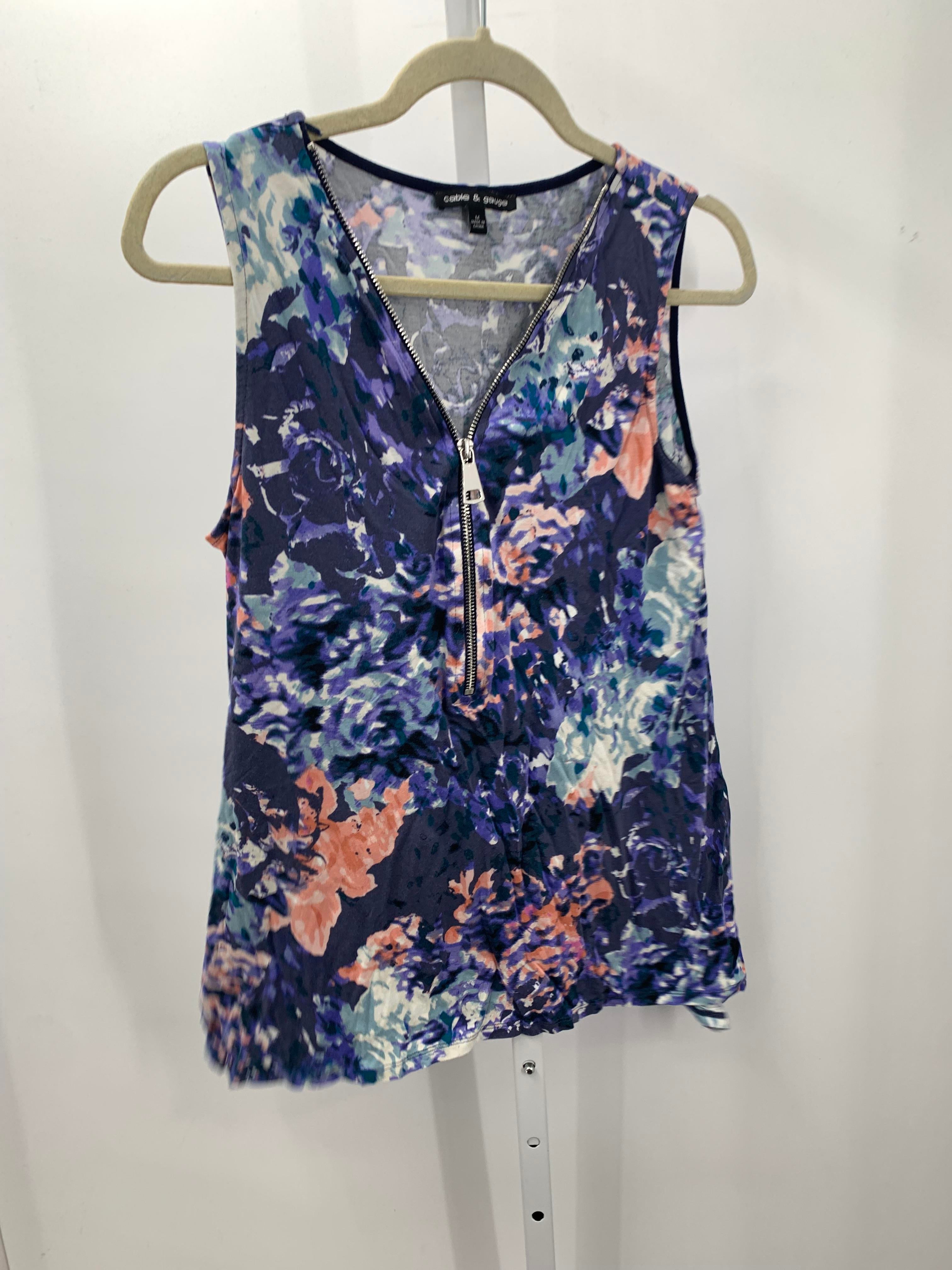 Cable & Gauge Size Medium Misses Sleeveless Shirt