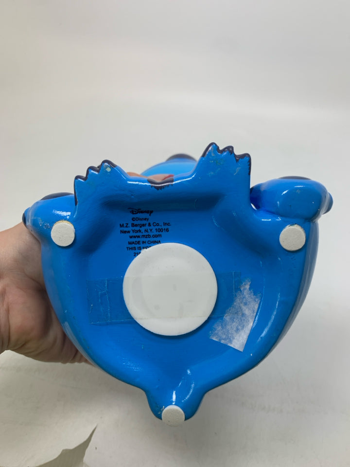 STITCH EARS UP CERAMIC FIGURE COIN PIGGY BANK.