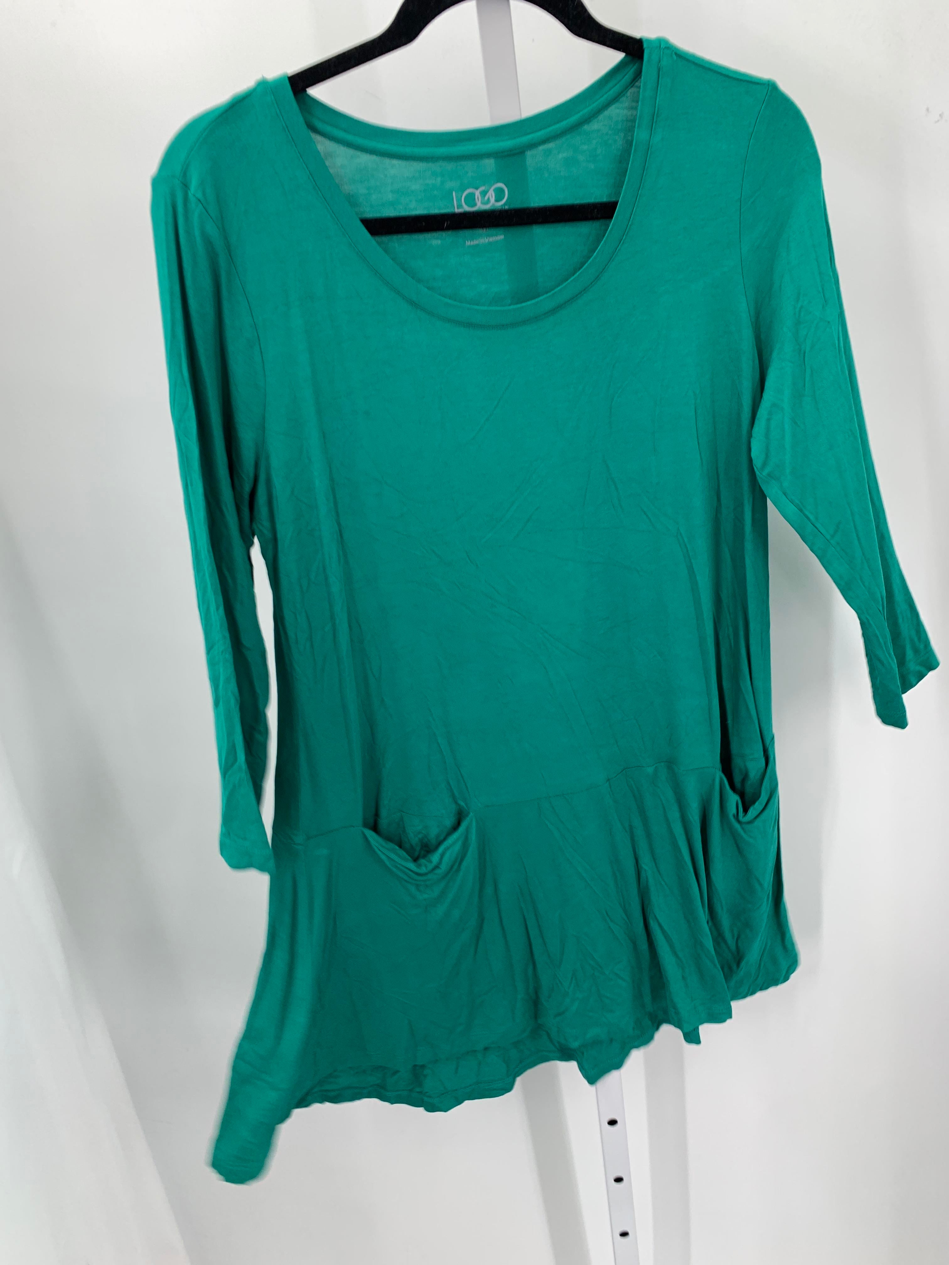 LOGO Size Medium Misses 3/4 Sleeve Shirt