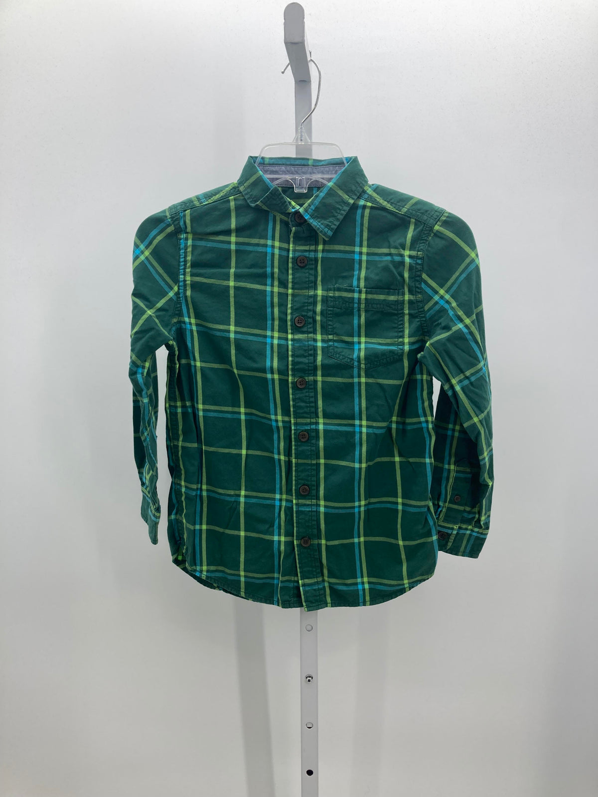 PLAID BTN DOWN
