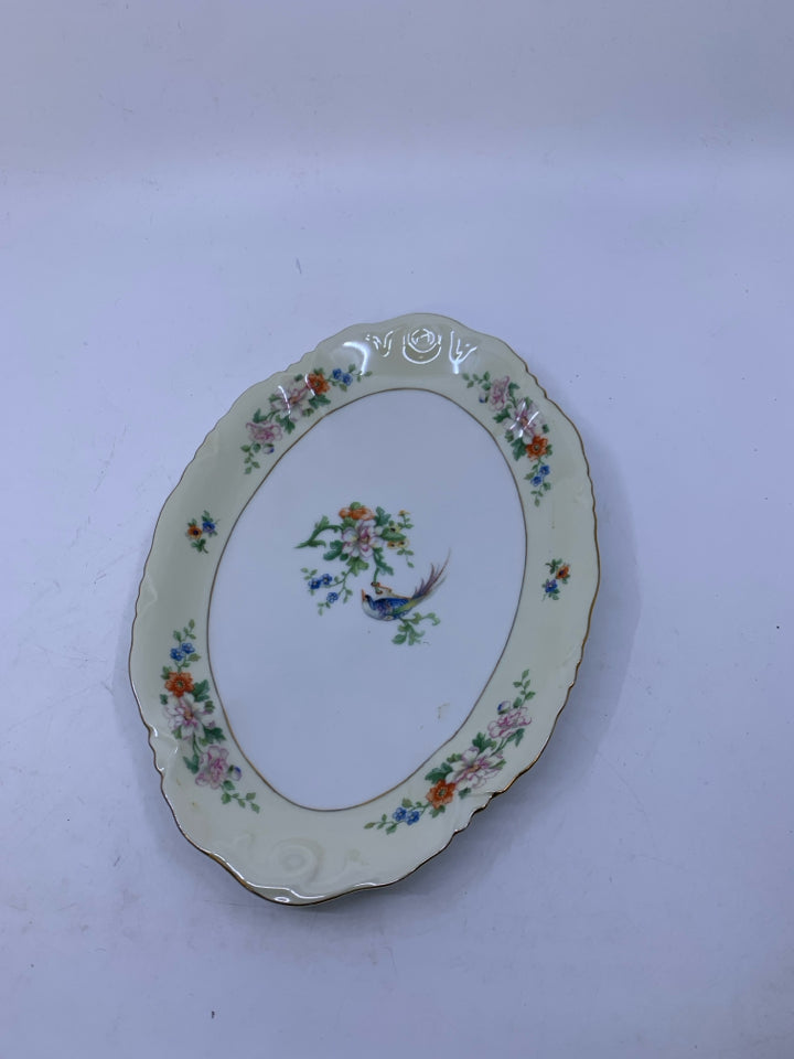 VTG OVAL SONGBIRD PLATTER -HEINRICH & CO SELB.