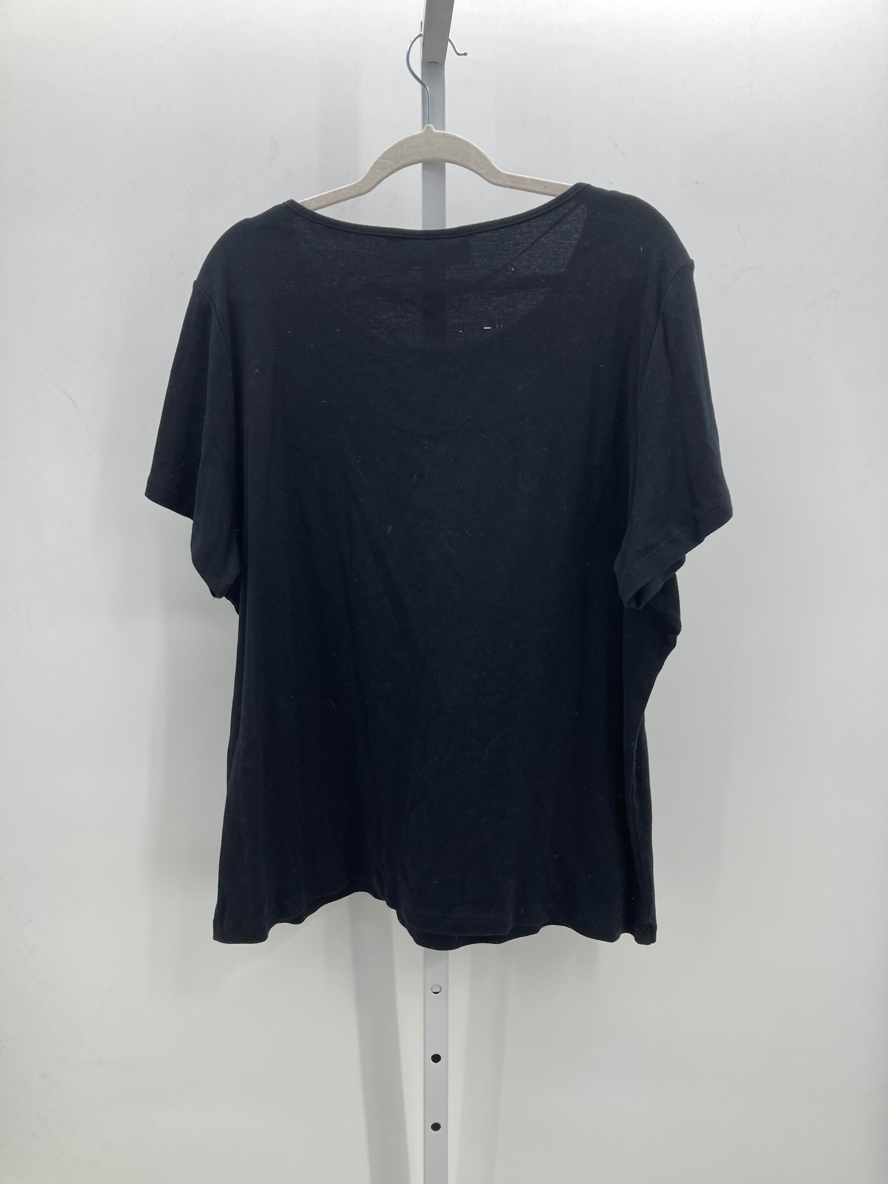 Karen Scott Size 2X Womens Short Sleeve Shirt