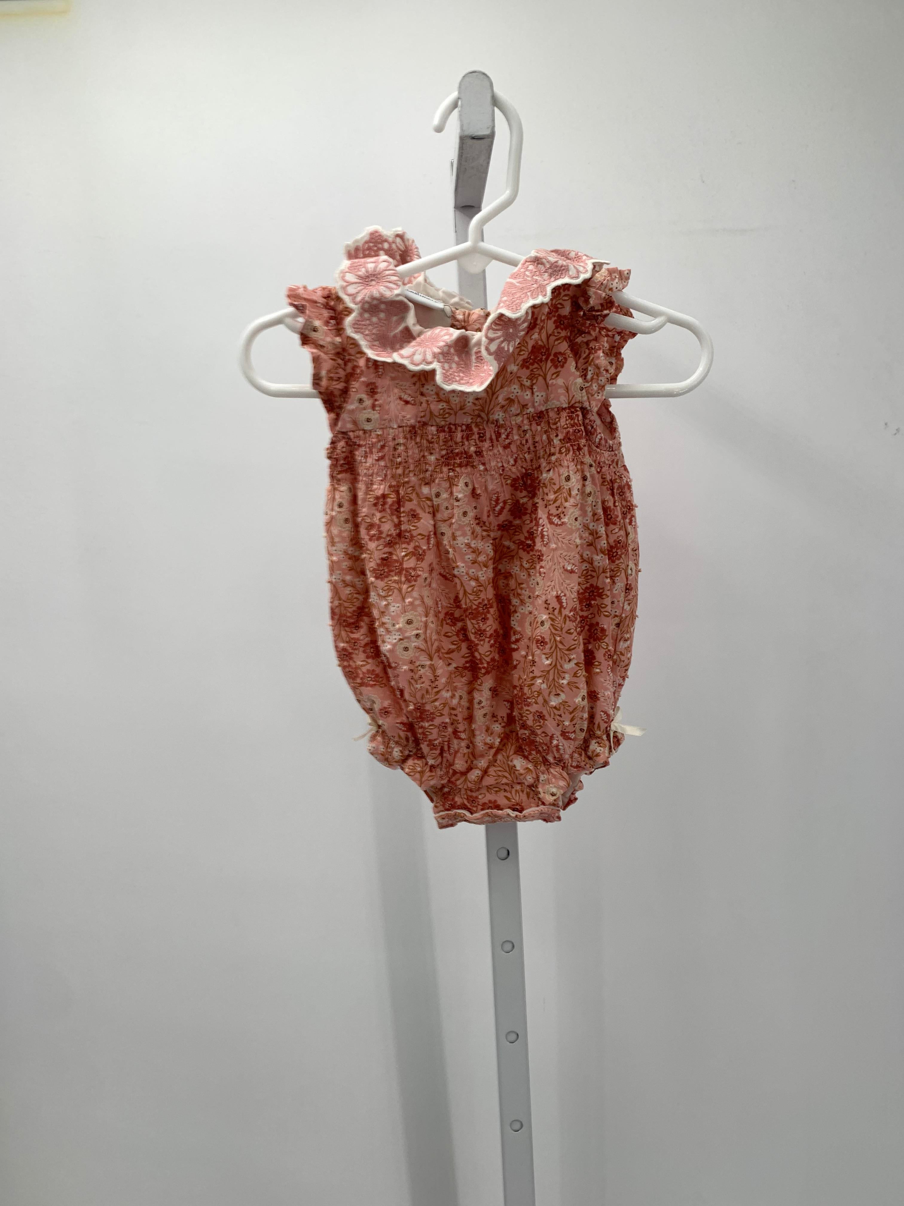 Size 6-9 mon Girls Short Slv. Romper