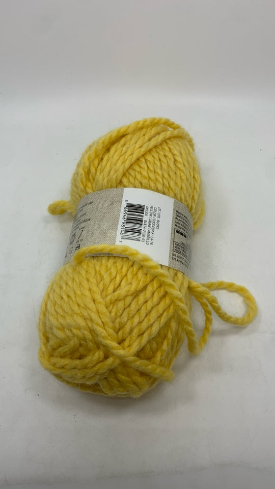 NWT YELLOW ALPACA YARN.
