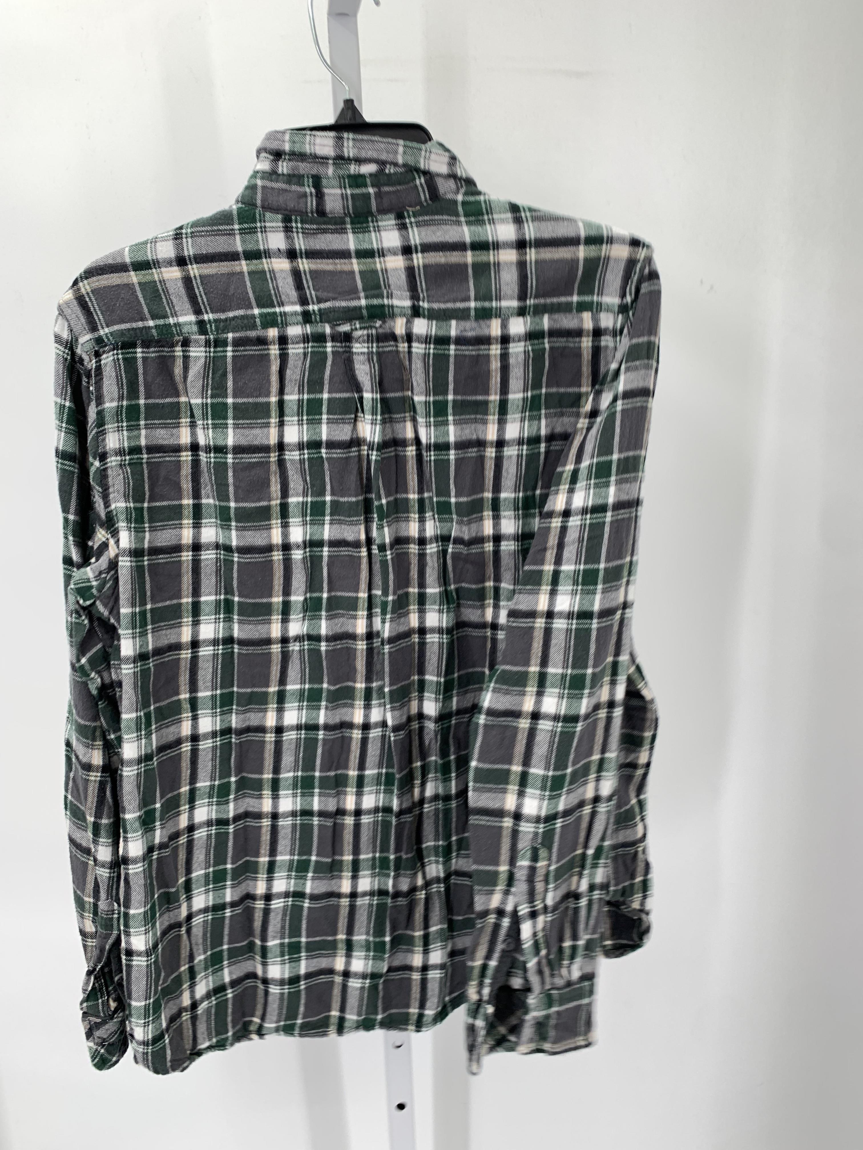 GREY PLAID BTN DOWN