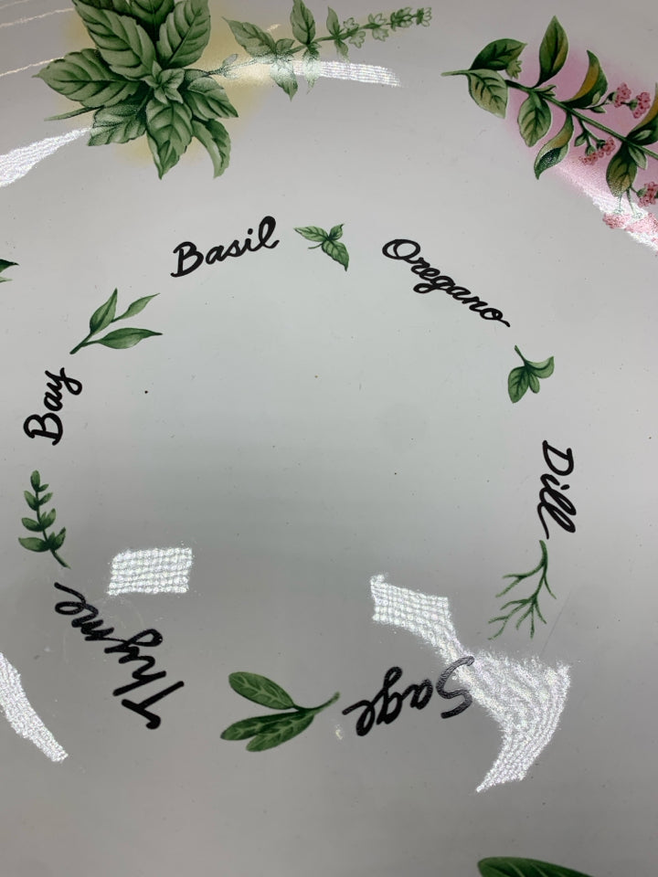 HERB THEMED CENTERPIECE BOWL.