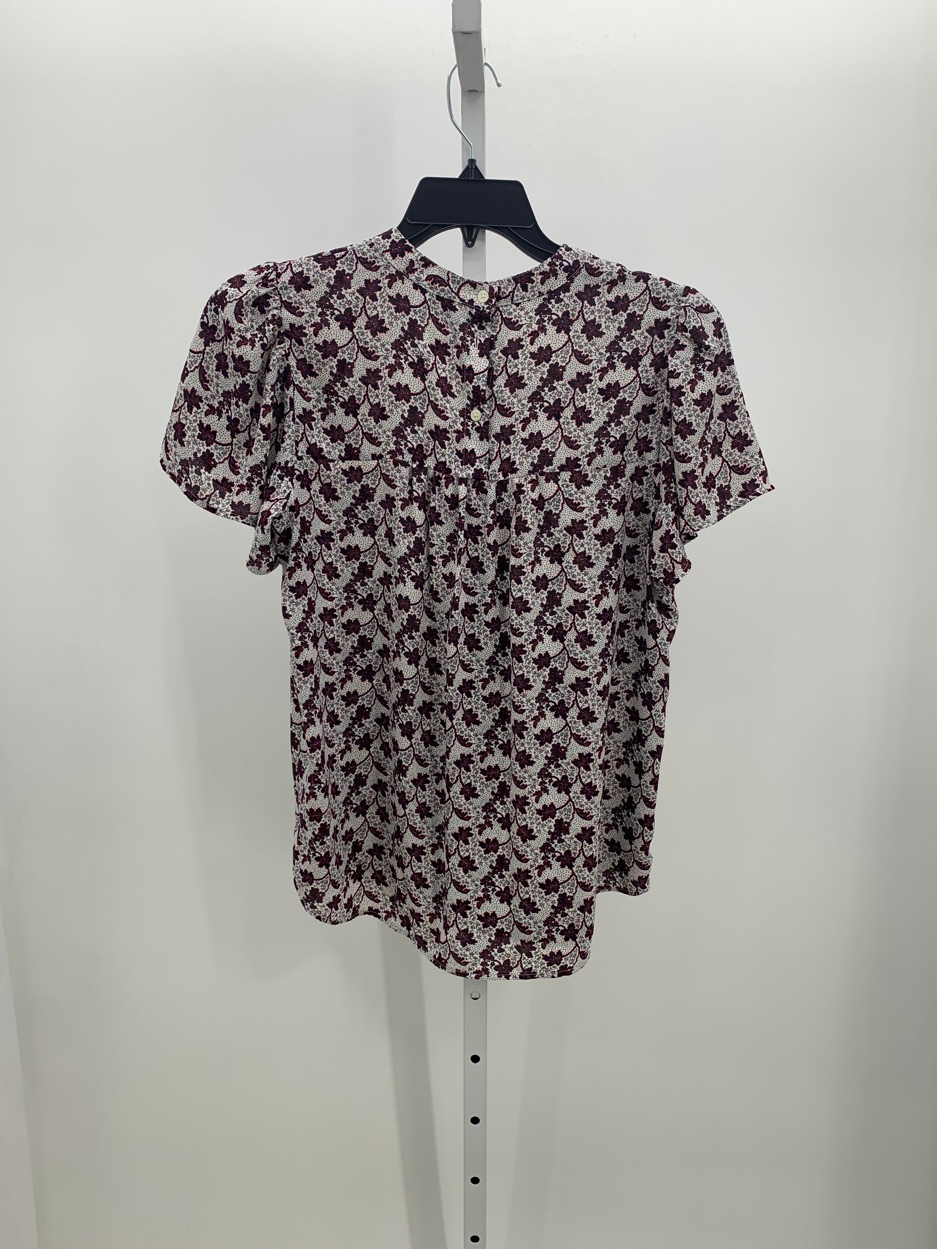 Loft Size Medium Misses Short Sleeve Shirt