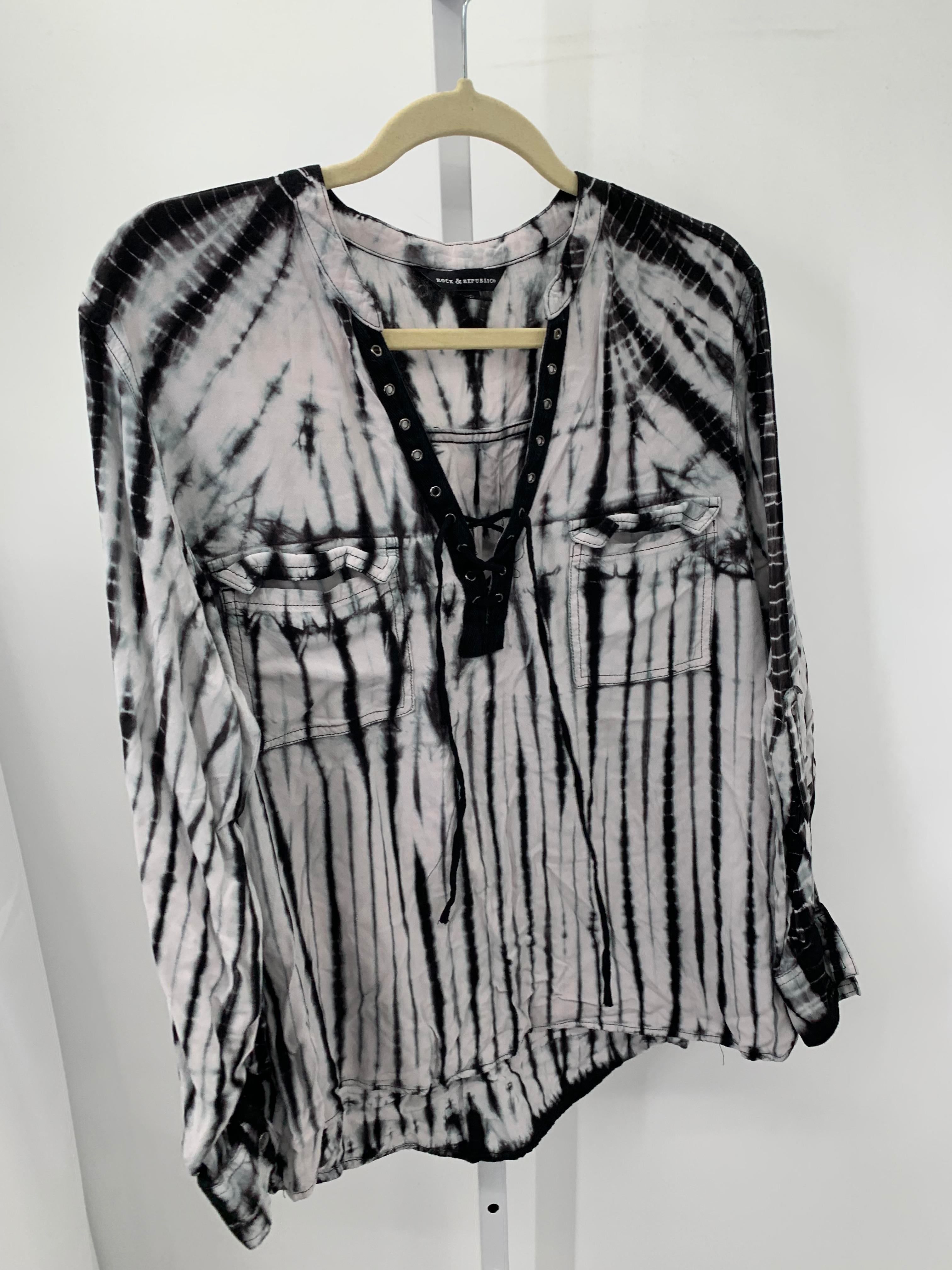 Rock & Republic Size Extra Large Misses Long Sleeve Shirt