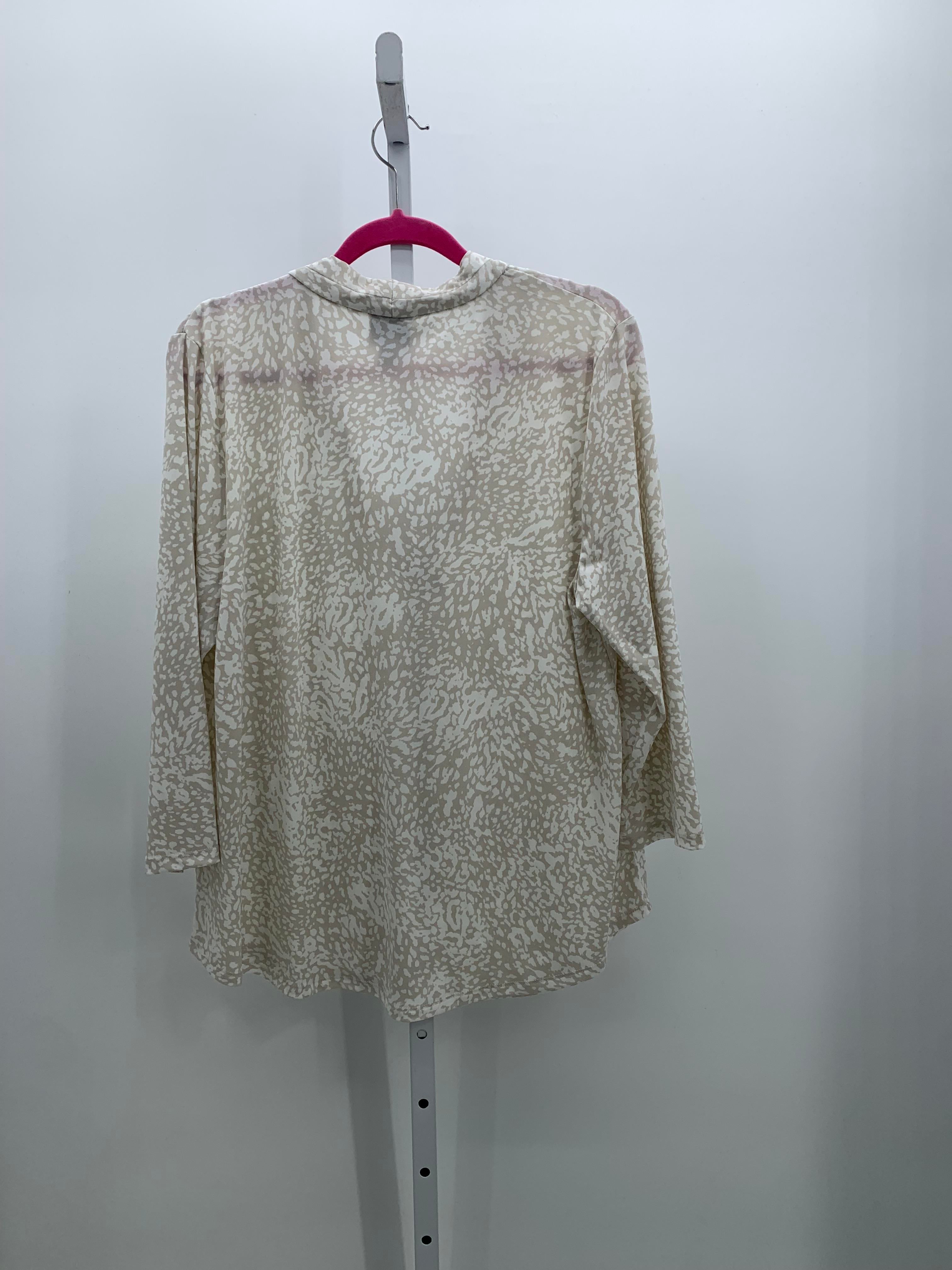 JM Collection Size Extra Large Misses 3/4 Sleeve Shirt
