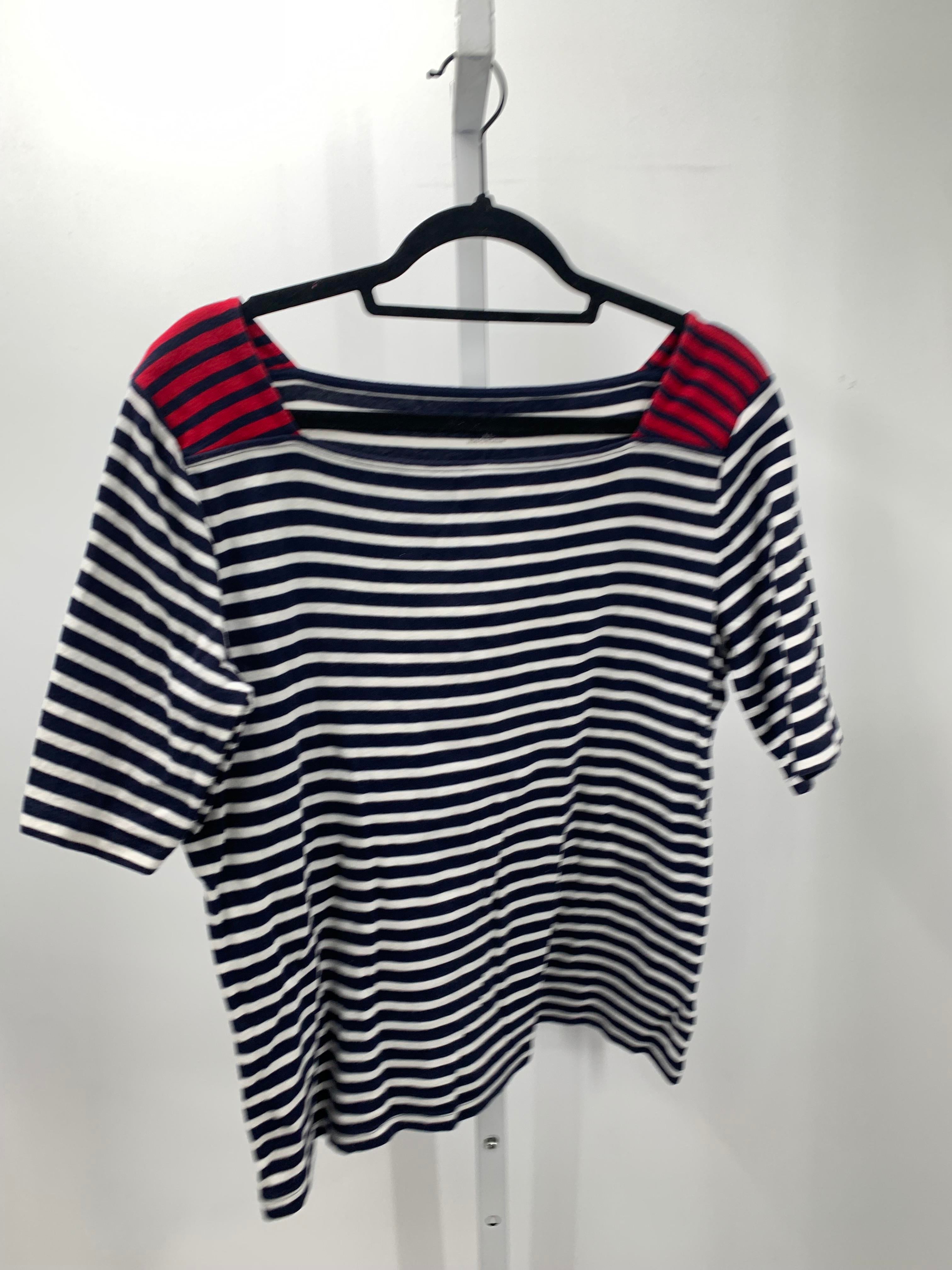 Croft & Barrow Size Extra Large Misses Short Sleeve Shirt