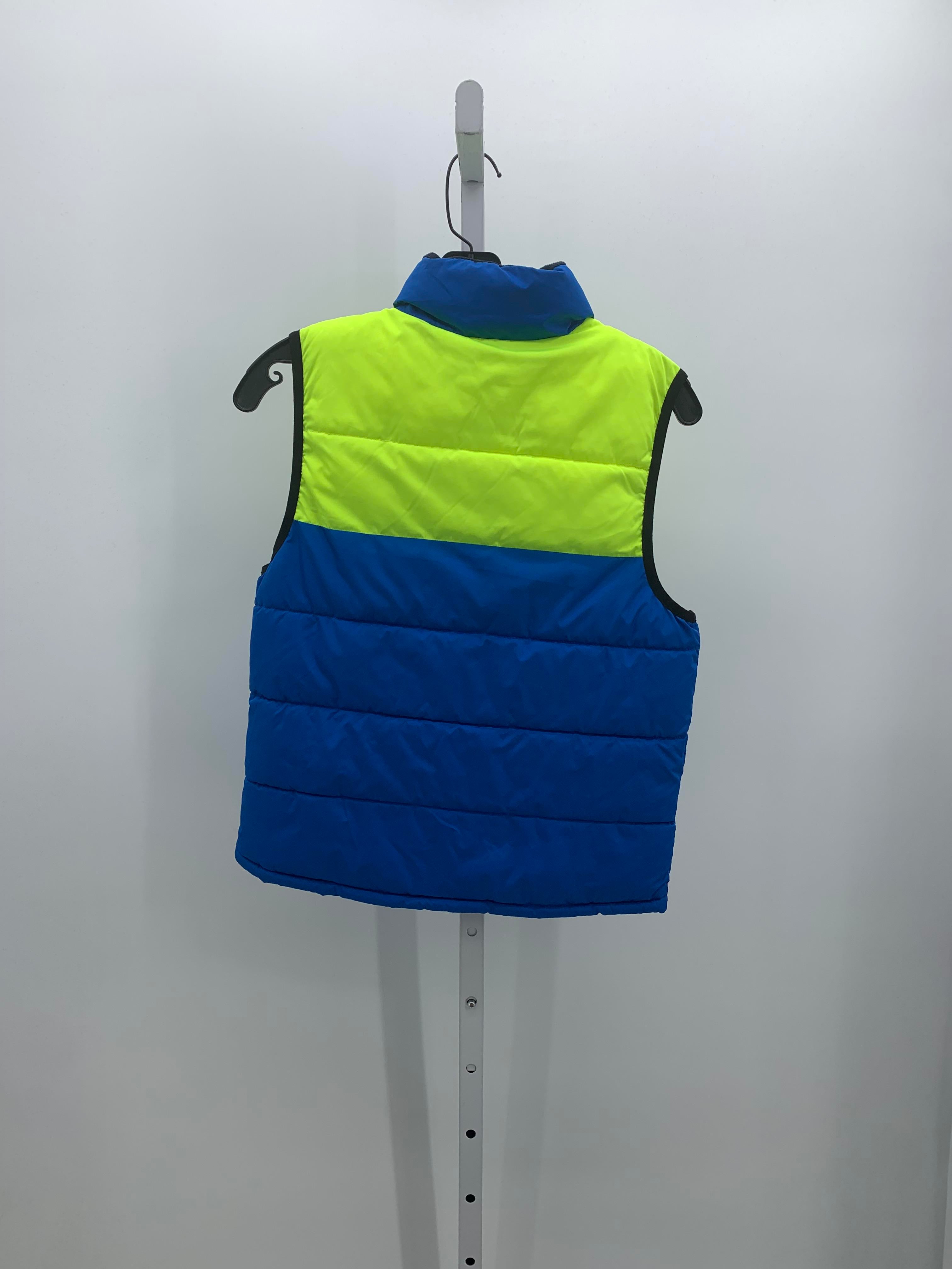 BLUE/ NEON QUILTED PUFFER VEST