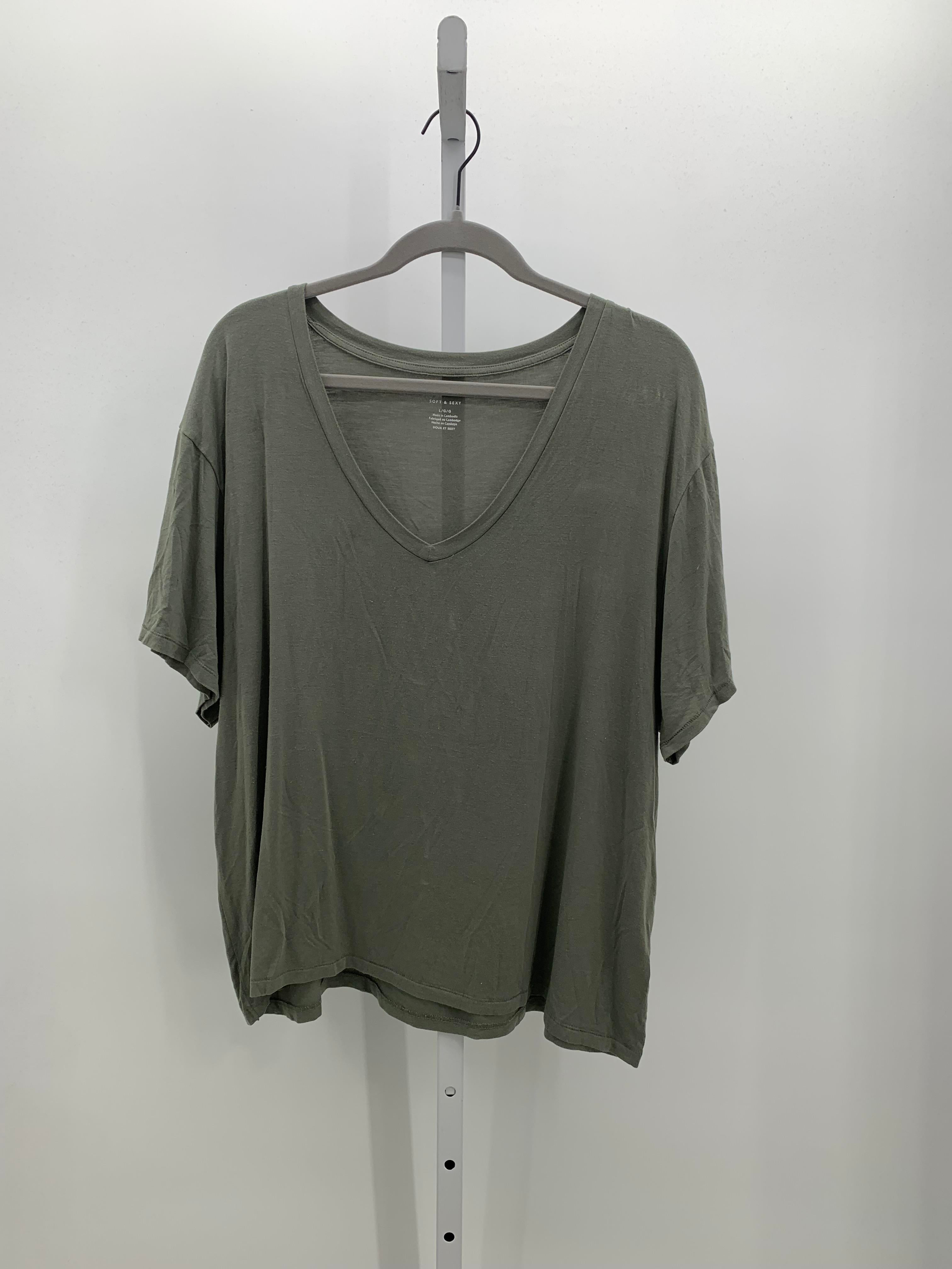American Eagle Size Large Juniors Short Sleeve Shirt