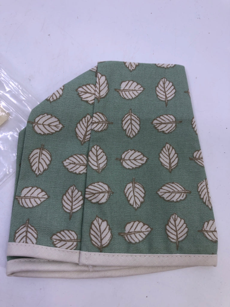 TEAL LONGABERGER SMALL RECIPE BASKET LINER IN BAG.