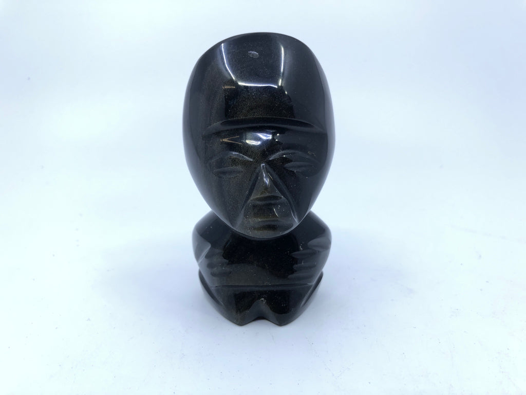 CARVED STONE MAN.