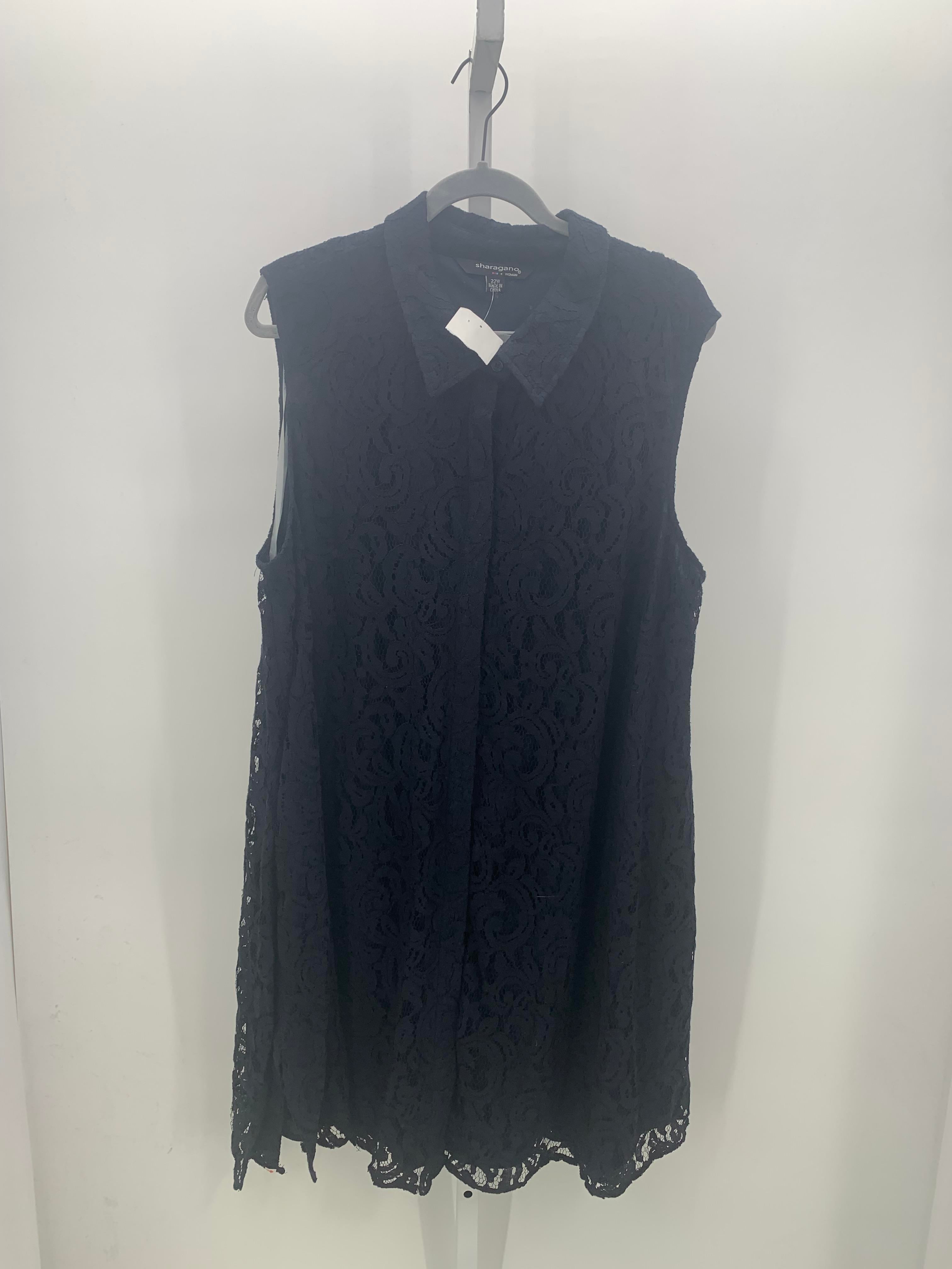 Sharagano Size 22 W Womens Sleeveless Dress