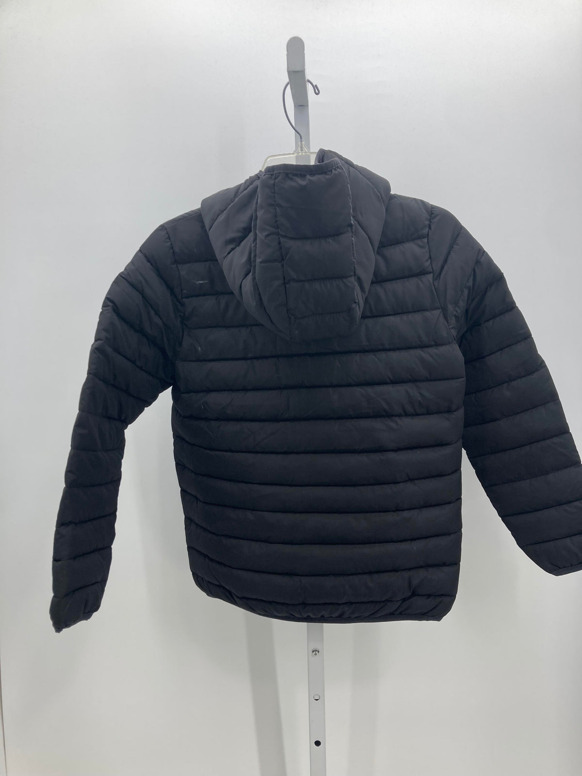HOODED ZIP PUFF JACKET