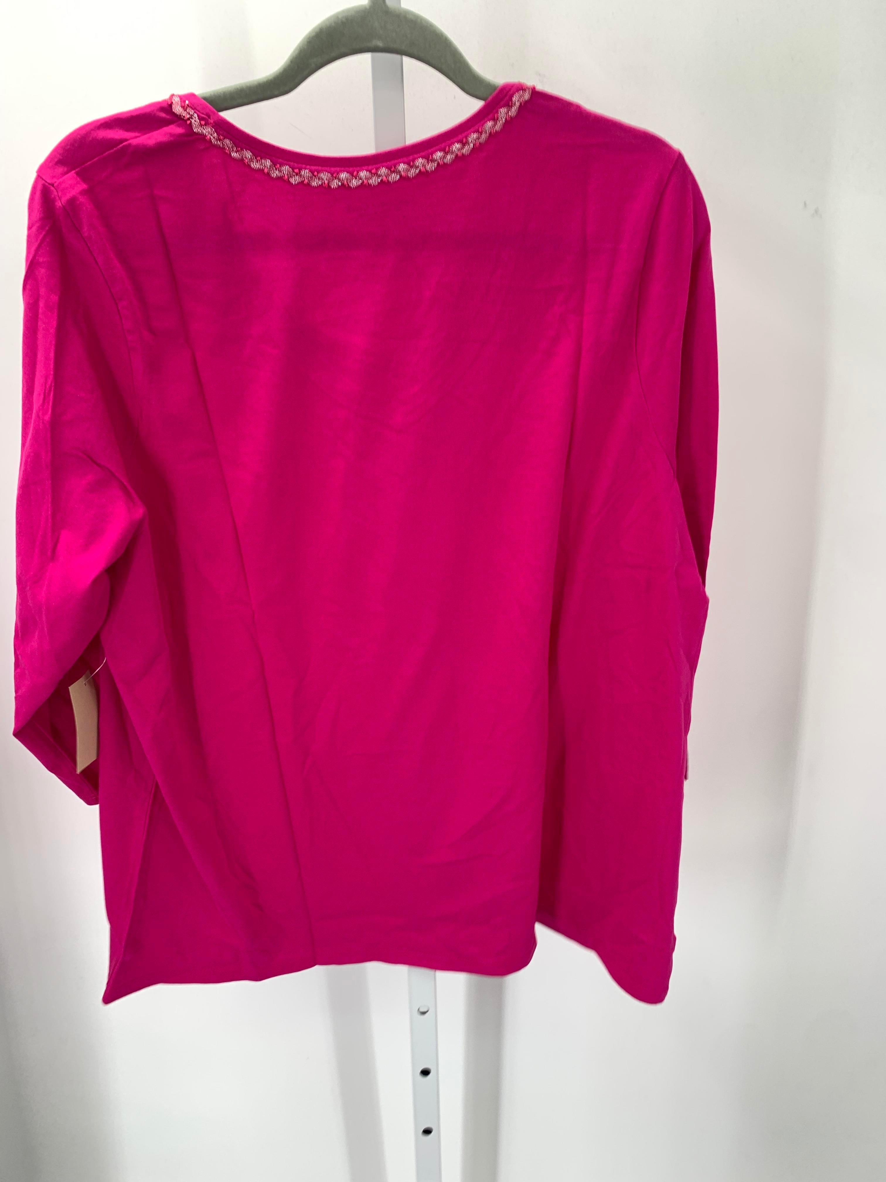 Coldwater Creek Size 1X Womens 3/4 Sleeve Shirt