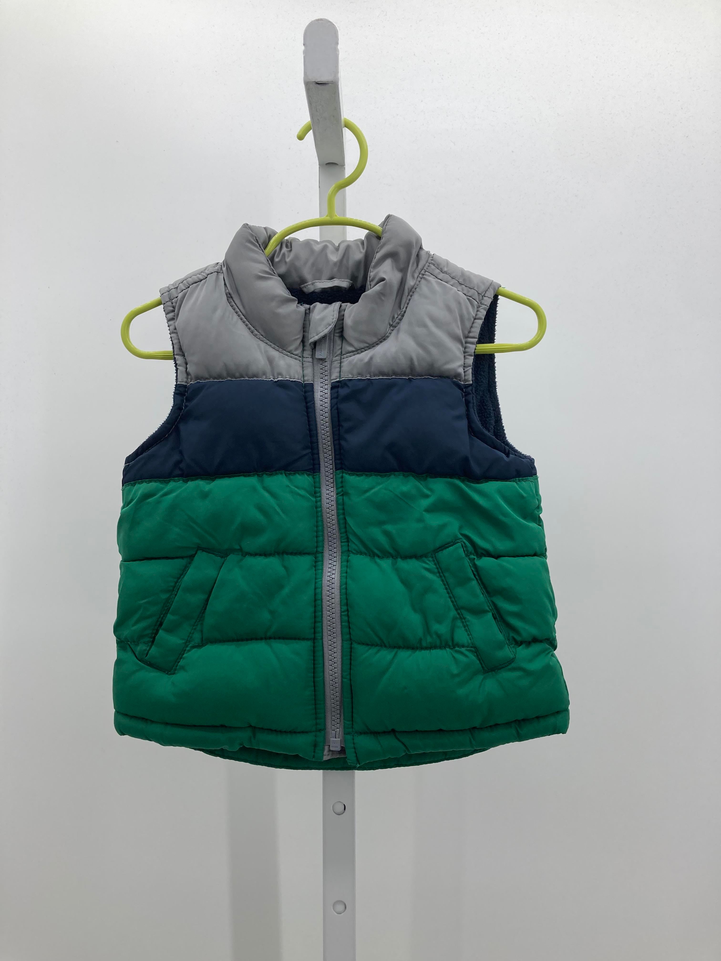 NAVY GREEN PUFF VEST