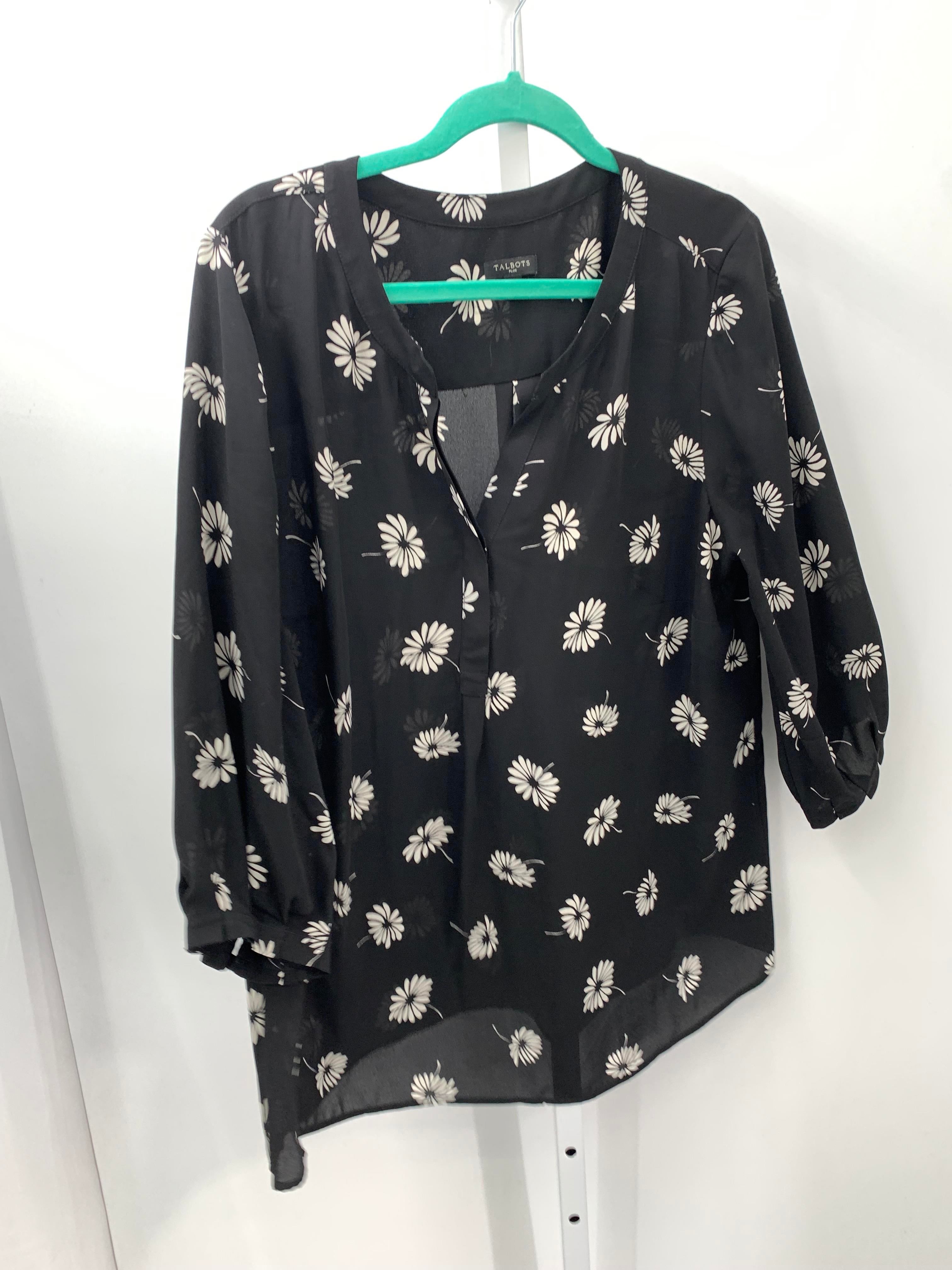Talbots Size 1X Womens 3/4 Sleeve Shirt