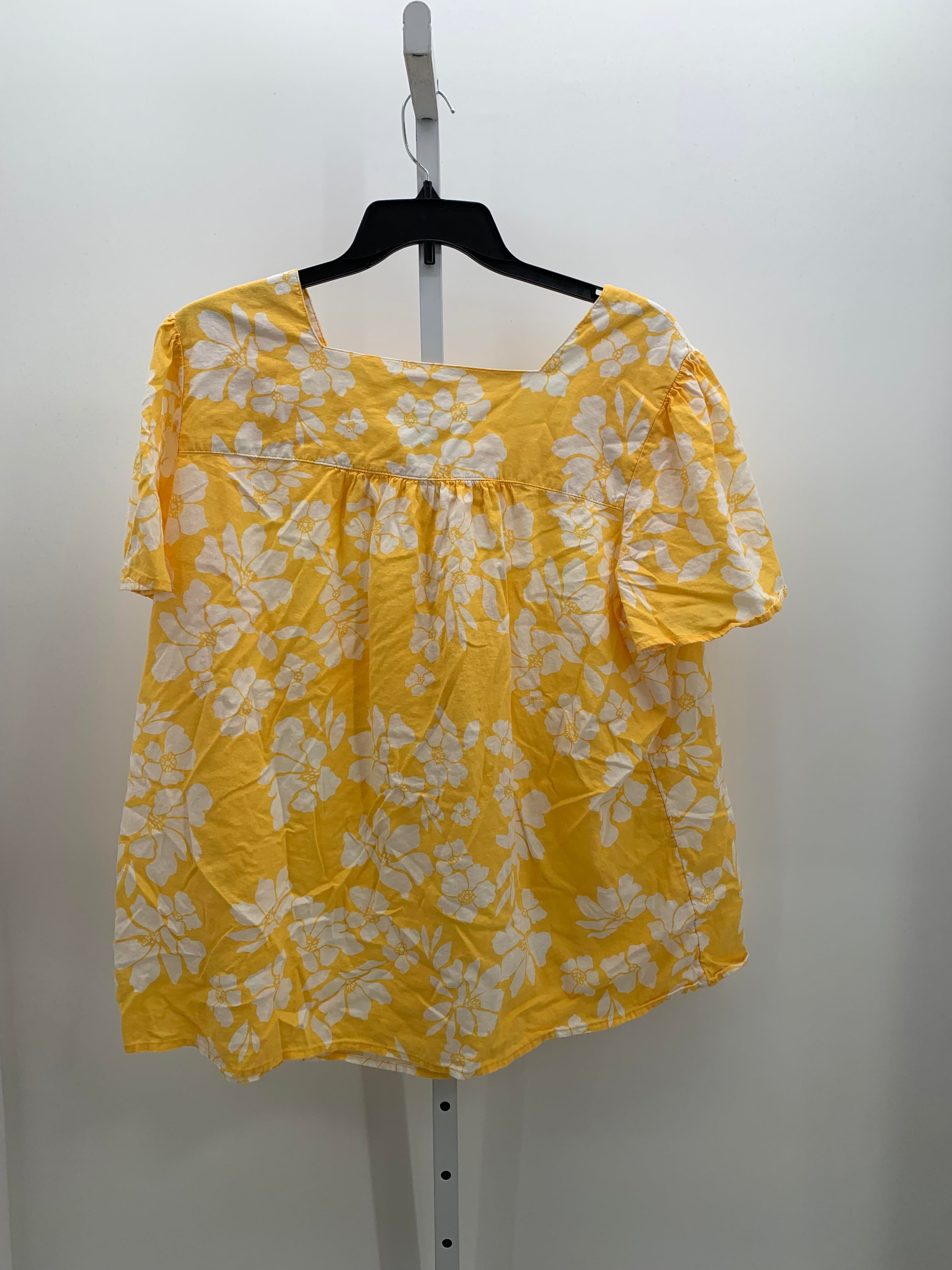 Terra & Sky Size 2X Womens Short Sleeve Shirt