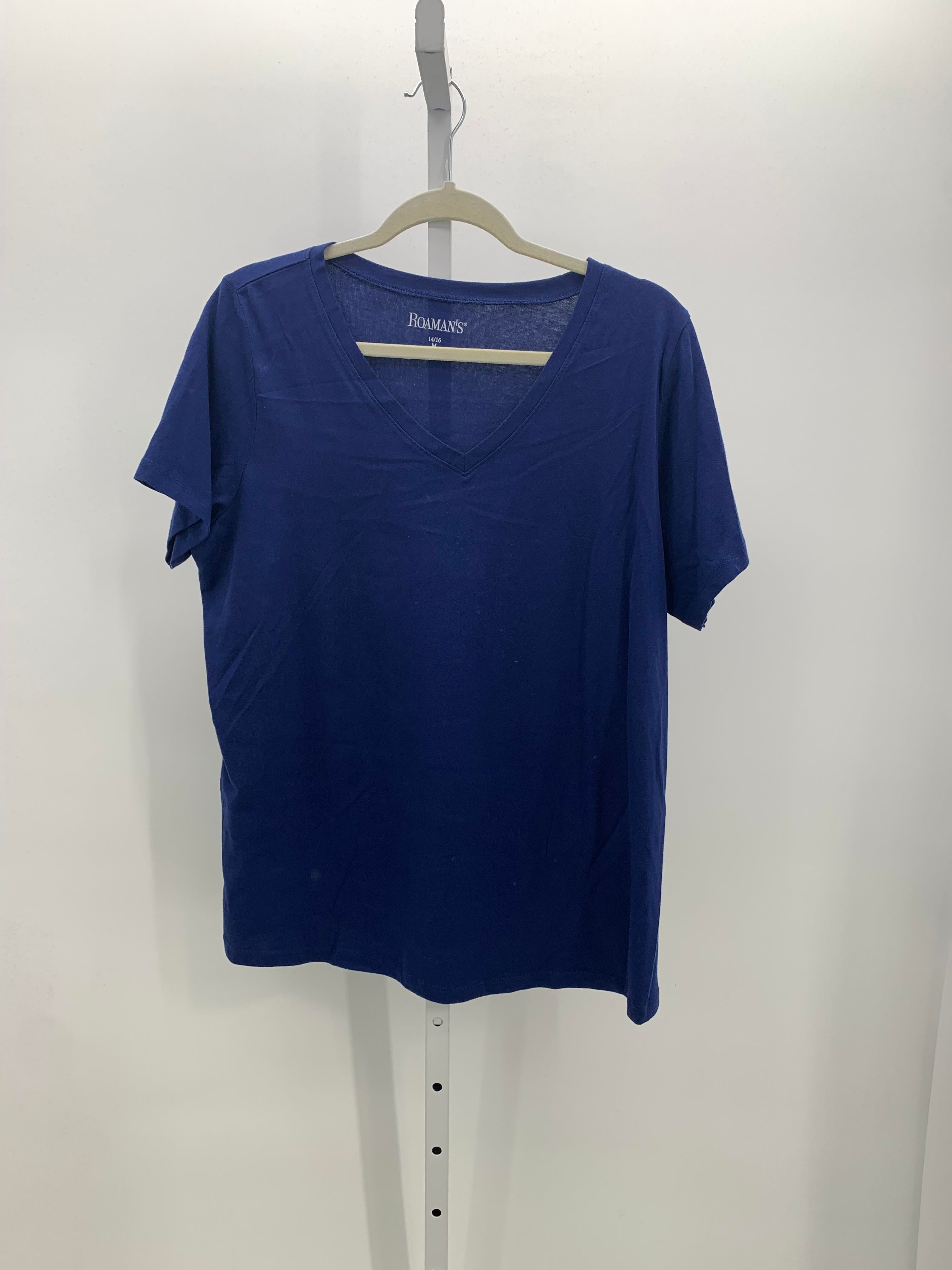 Roaman's Size Medium Misses Short Sleeve Shirt