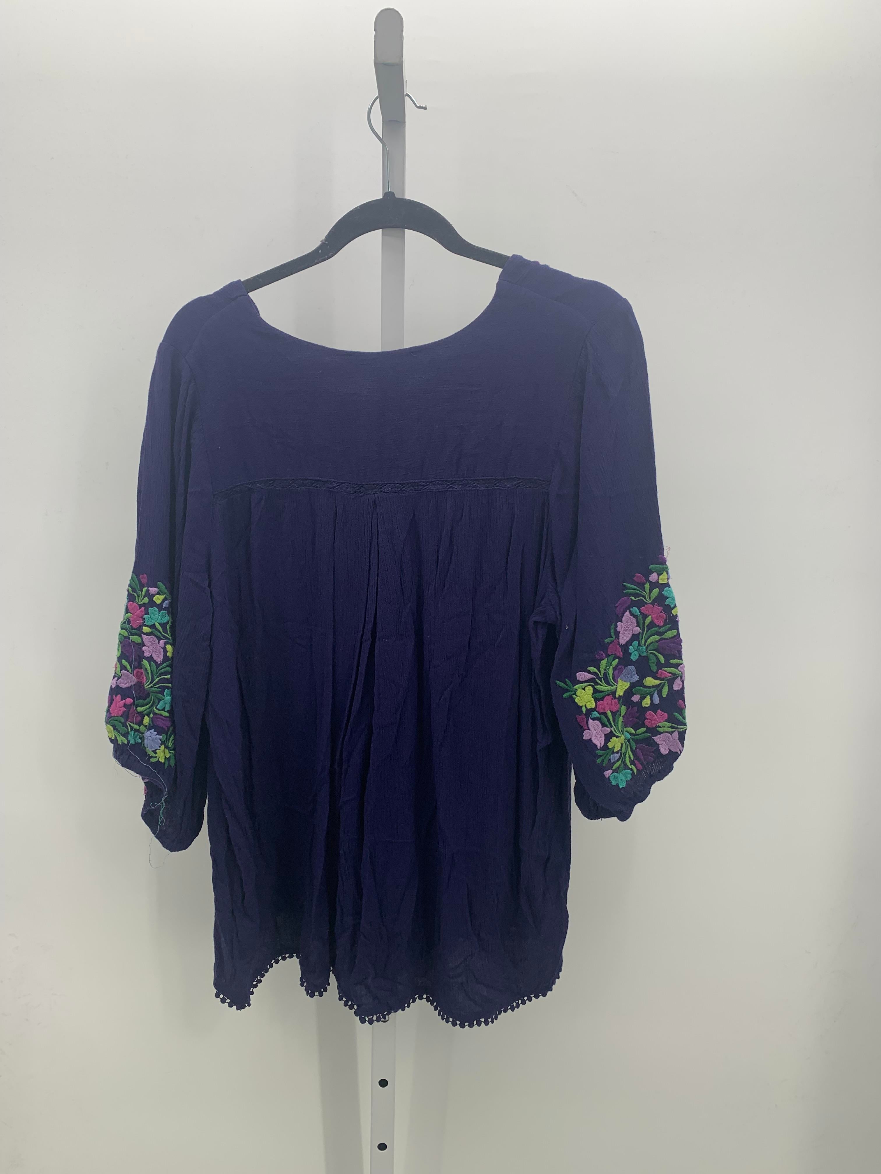 Size 18 W Womens 3/4 Sleeve Shirt