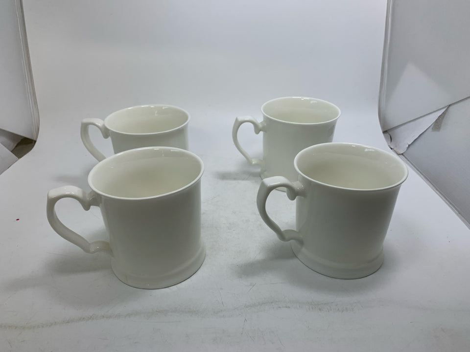 4 LARGE COFFEE MUGS.