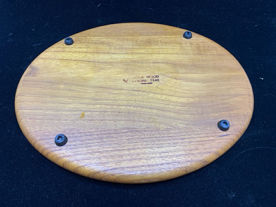 VTG GOODWOOD CHEESE BOARD W/WHEAT CERAMIC TILE.