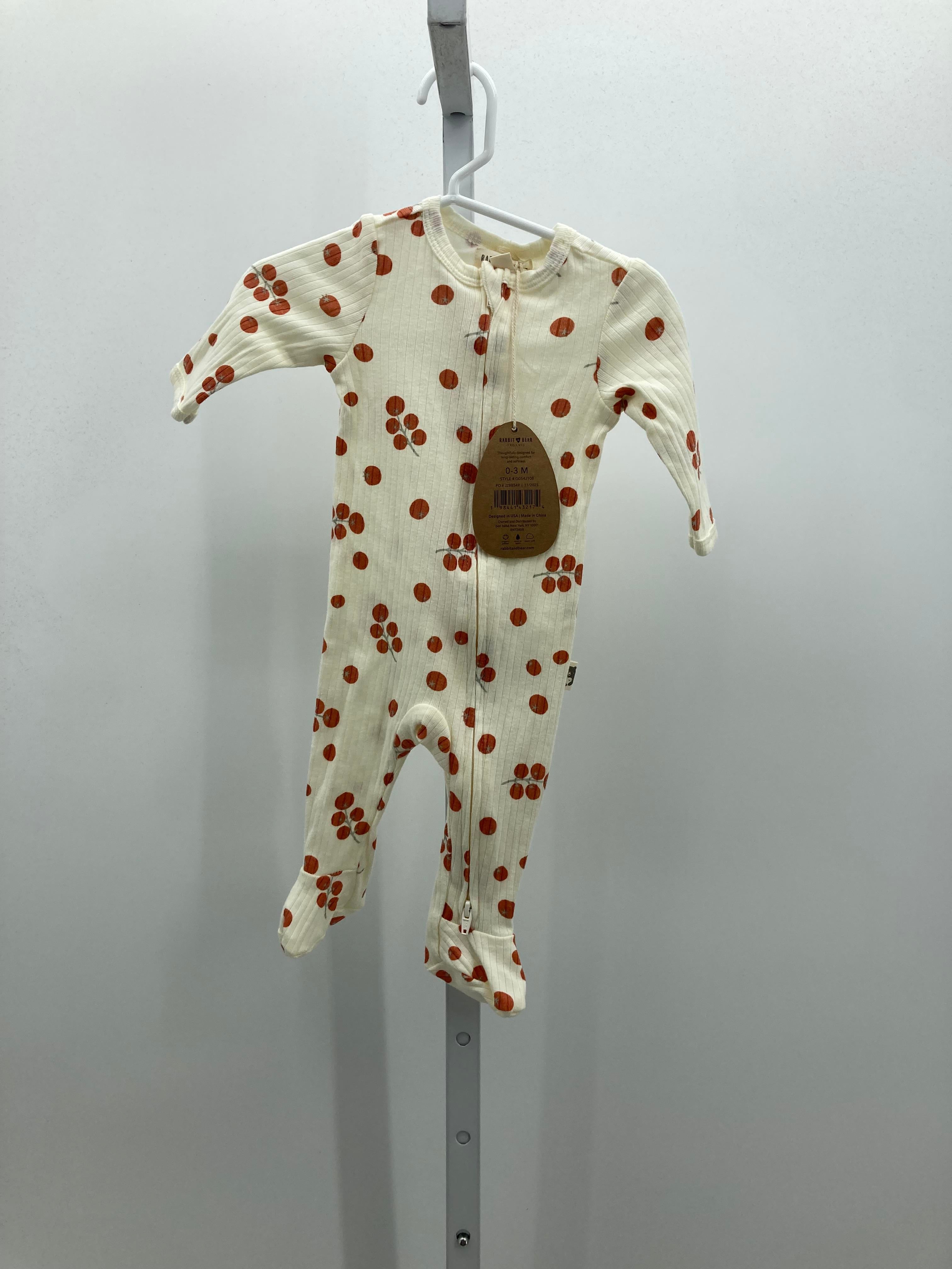 Rabbit + Bear Size 0-3 months Girls Long Slv. Romper
