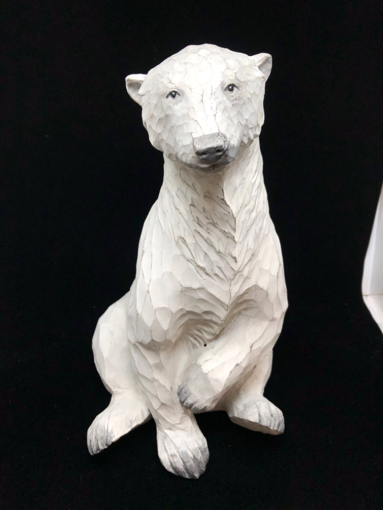 SITTING POLAR BEAR DECOR.