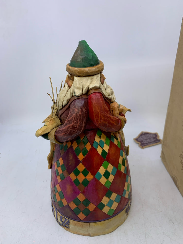 JIMSHORE HE KNOWS NAUGHTY/NICE SANTA.