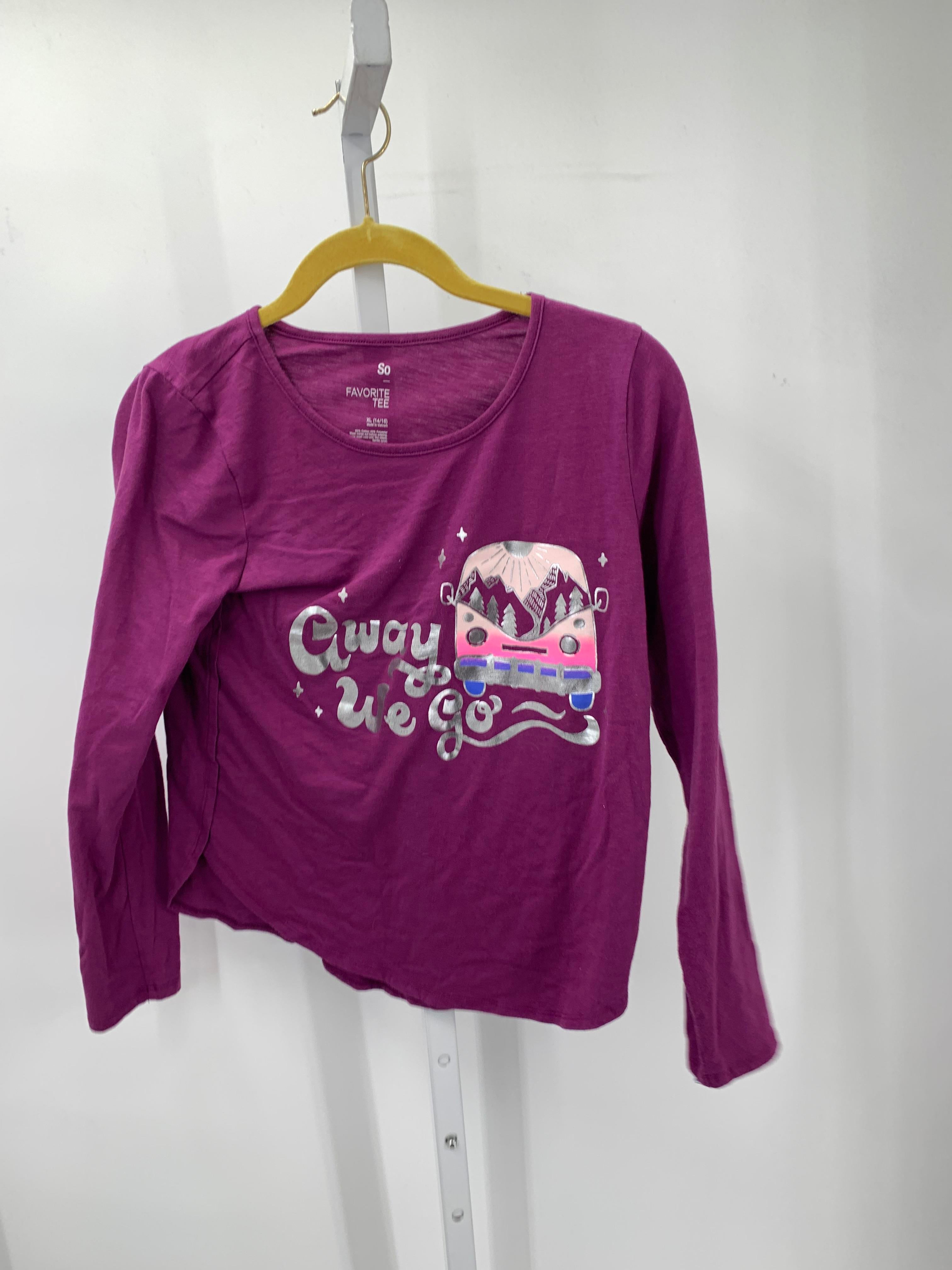SO Size 14-16 Girls Long Sleeve Shirt