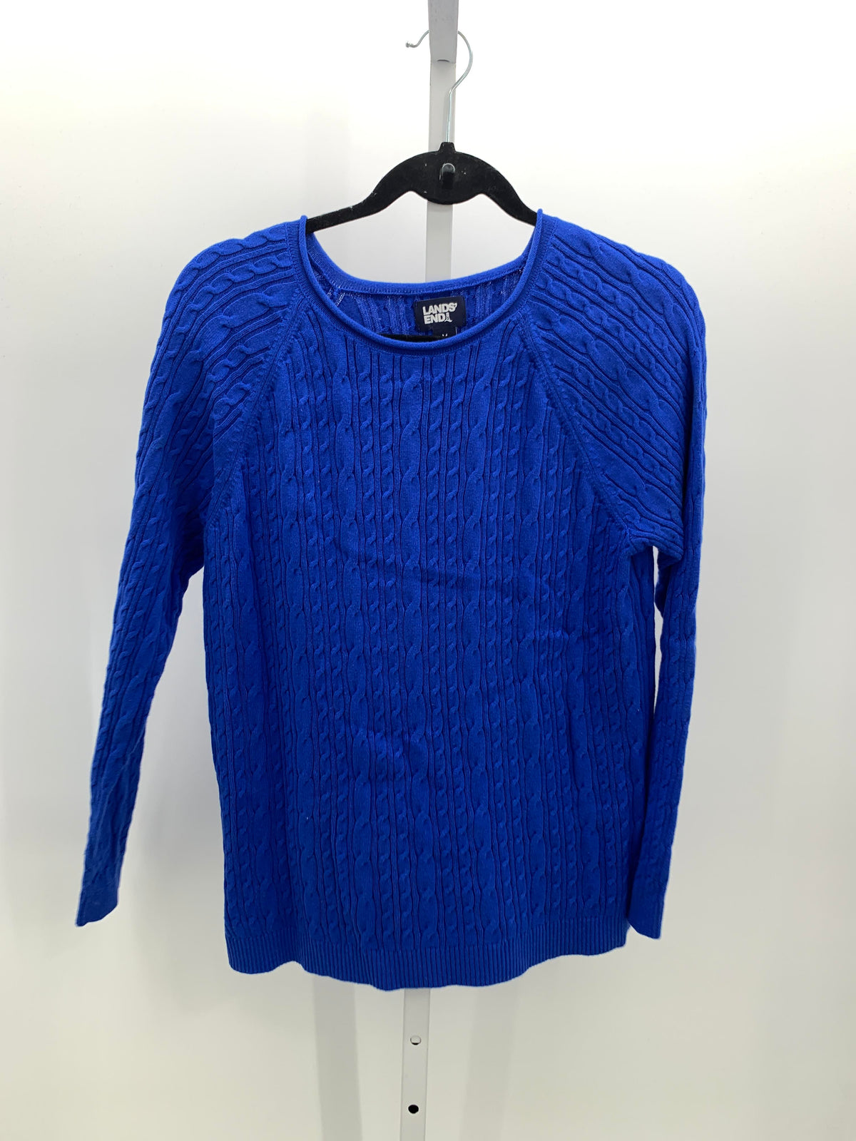 Lands End Size Medium Misses Long Slv Sweater