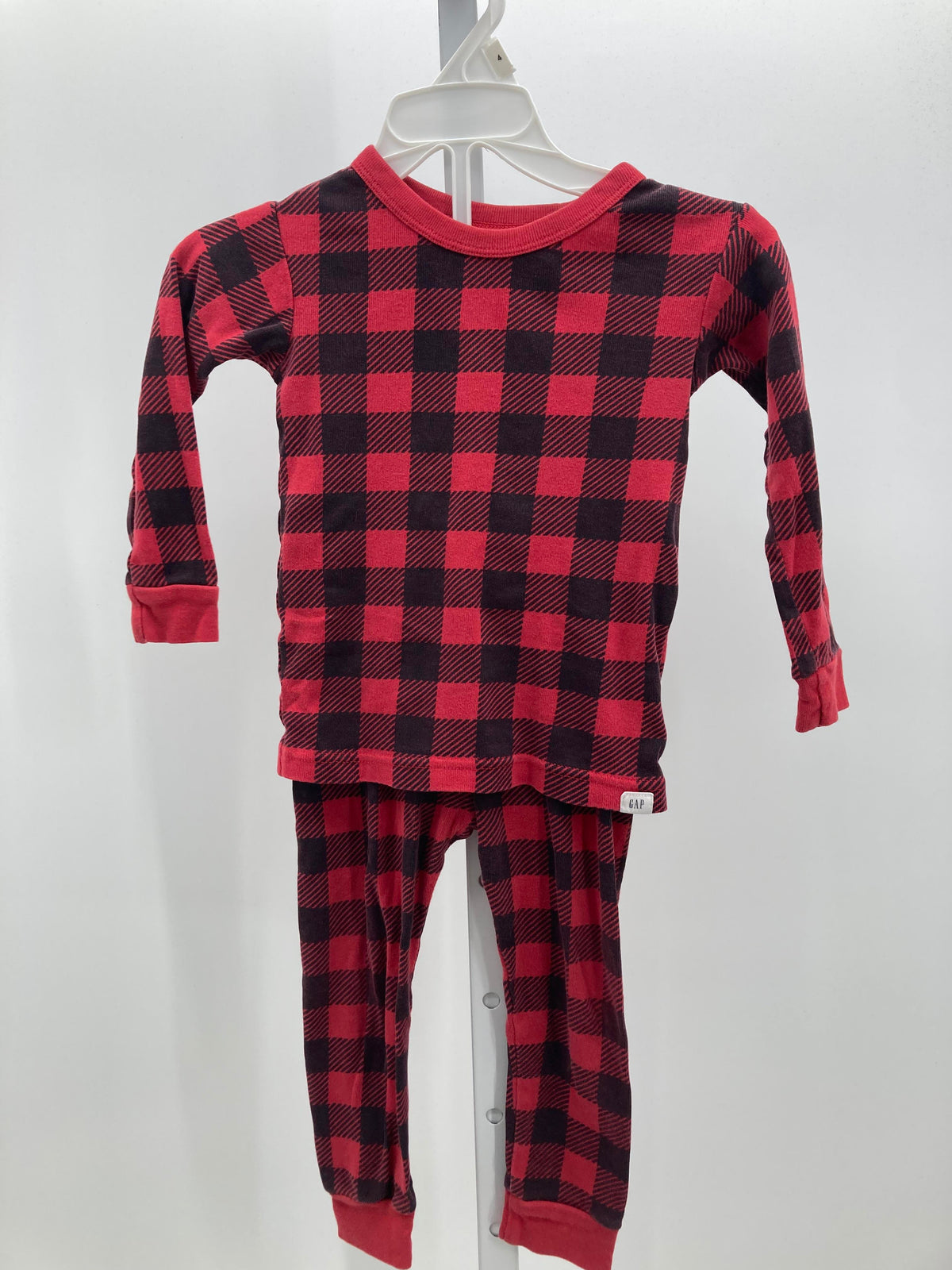 BLACK PLAID KNIT