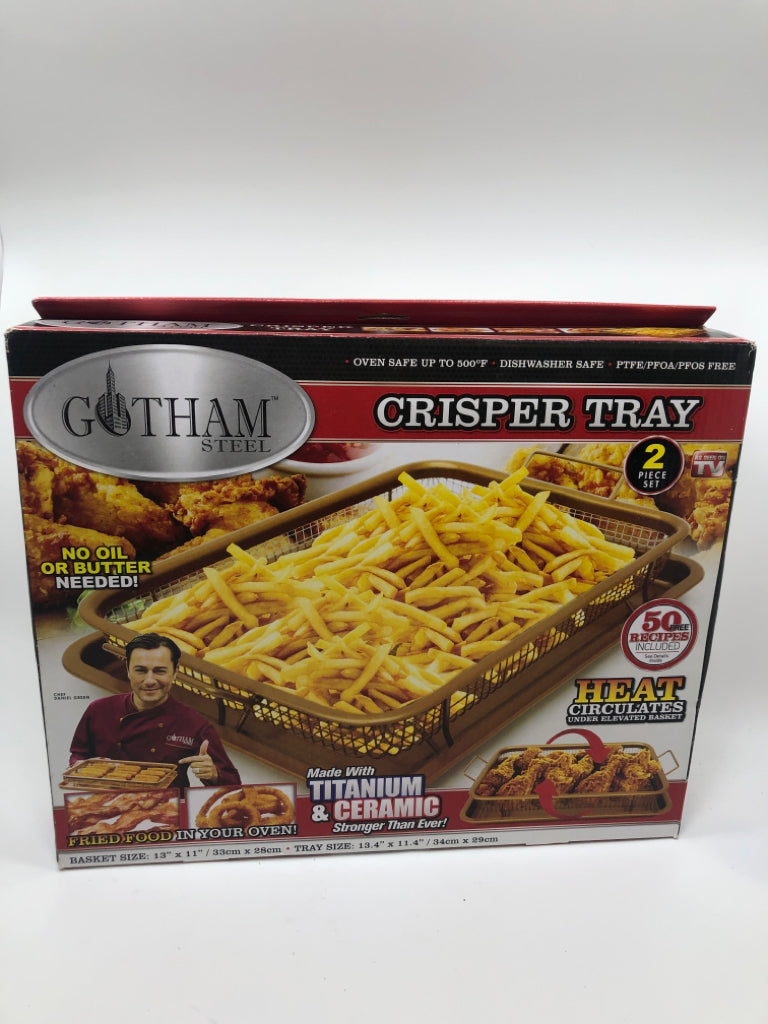 NIB GOTHAM STEEL CRISPER TRAY.