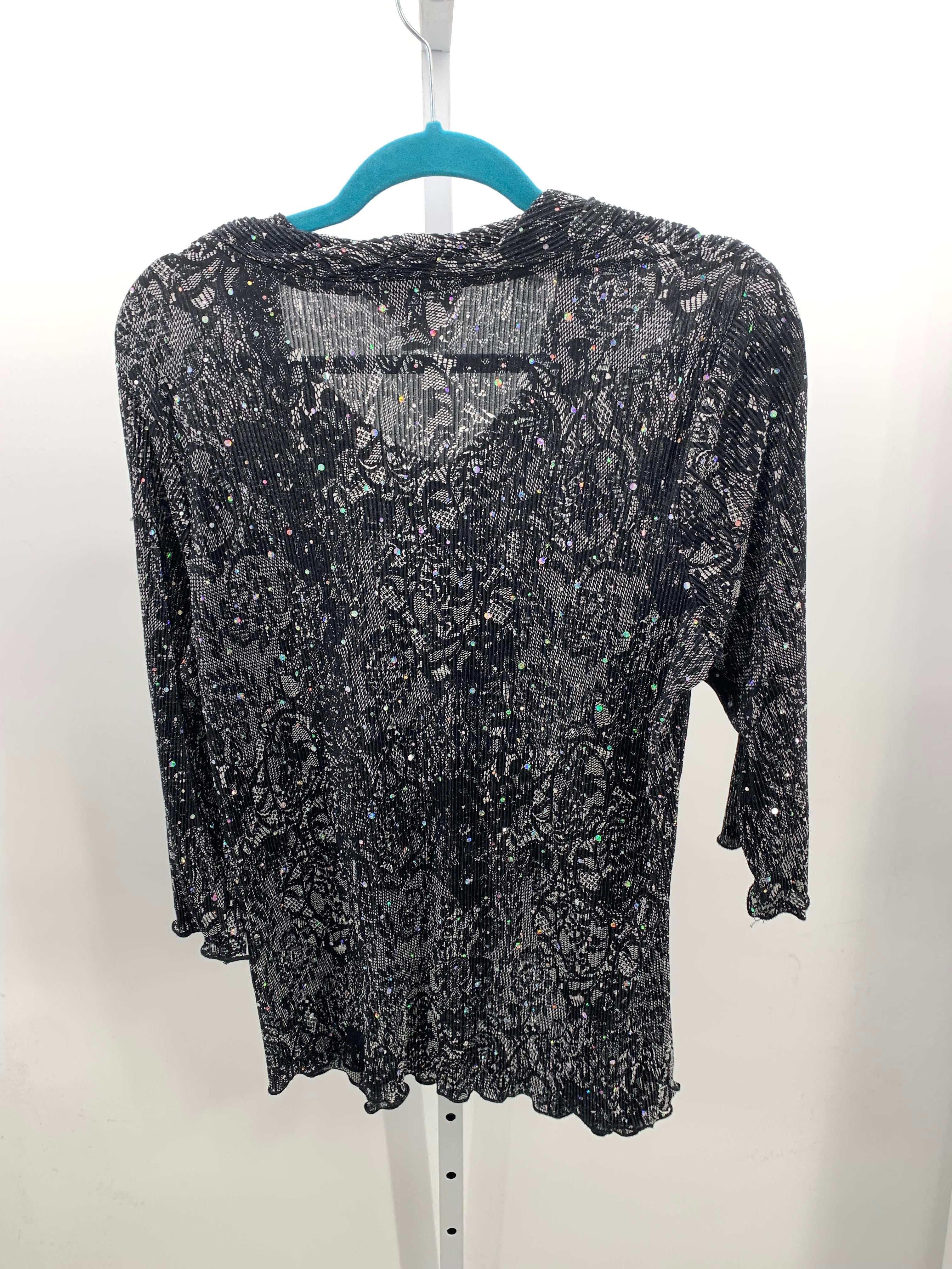 CJ Banks Size 1X Womens 3/4 Sleeve Shirt
