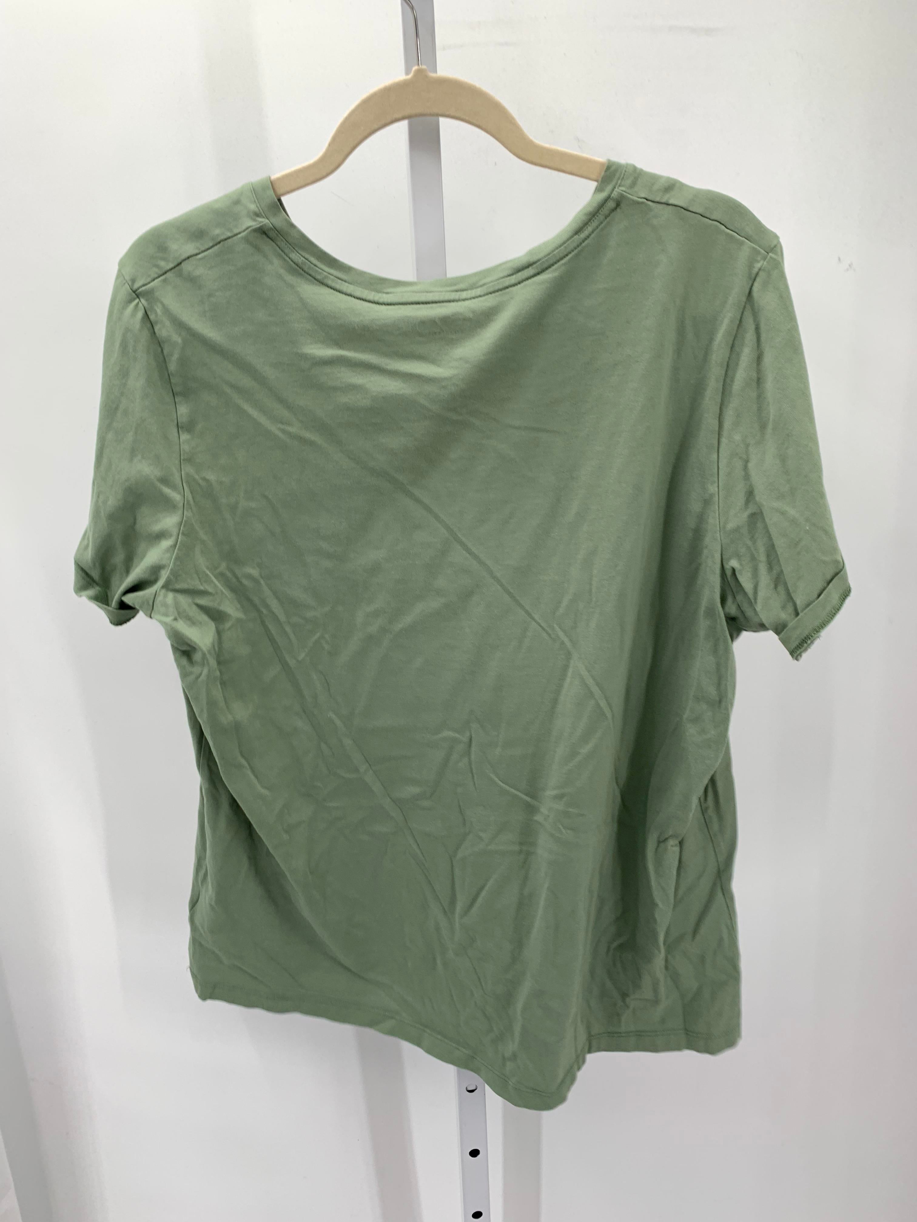 Lands End Size Extra Large Misses Short Sleeve Shirt