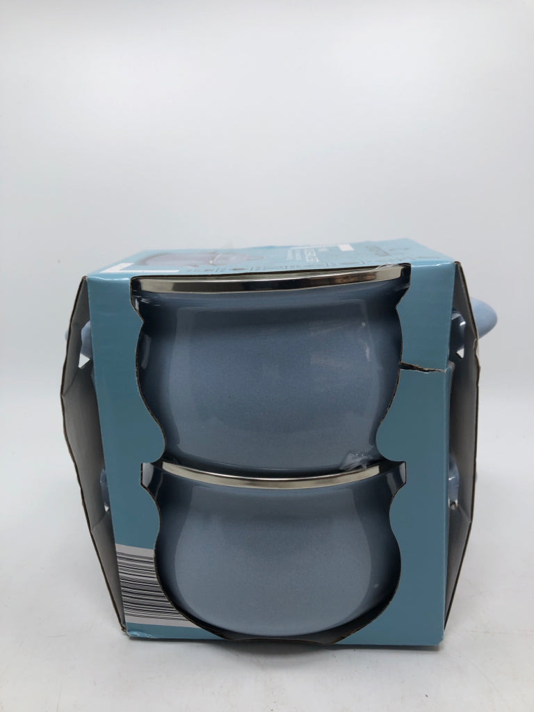 NIP BABY BLUE CROFTON MINI CASSEROLE SET.