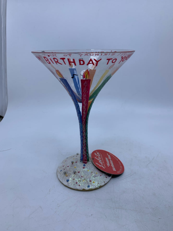 IN BOX HAPPY BIRTHDAY-TINI GLASS.