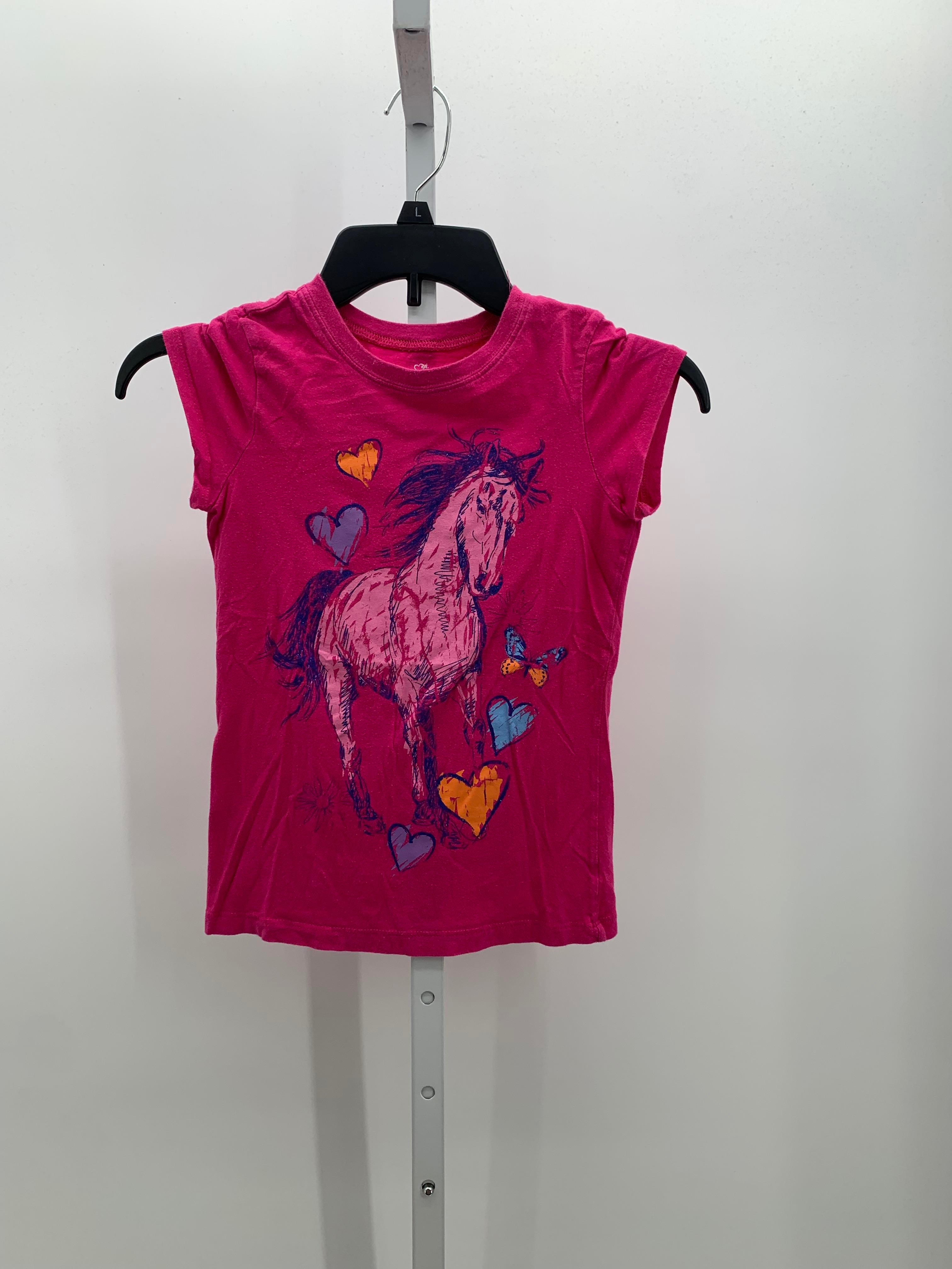 Children's Place Size 7-8 Girls Short Sleeve Shirt