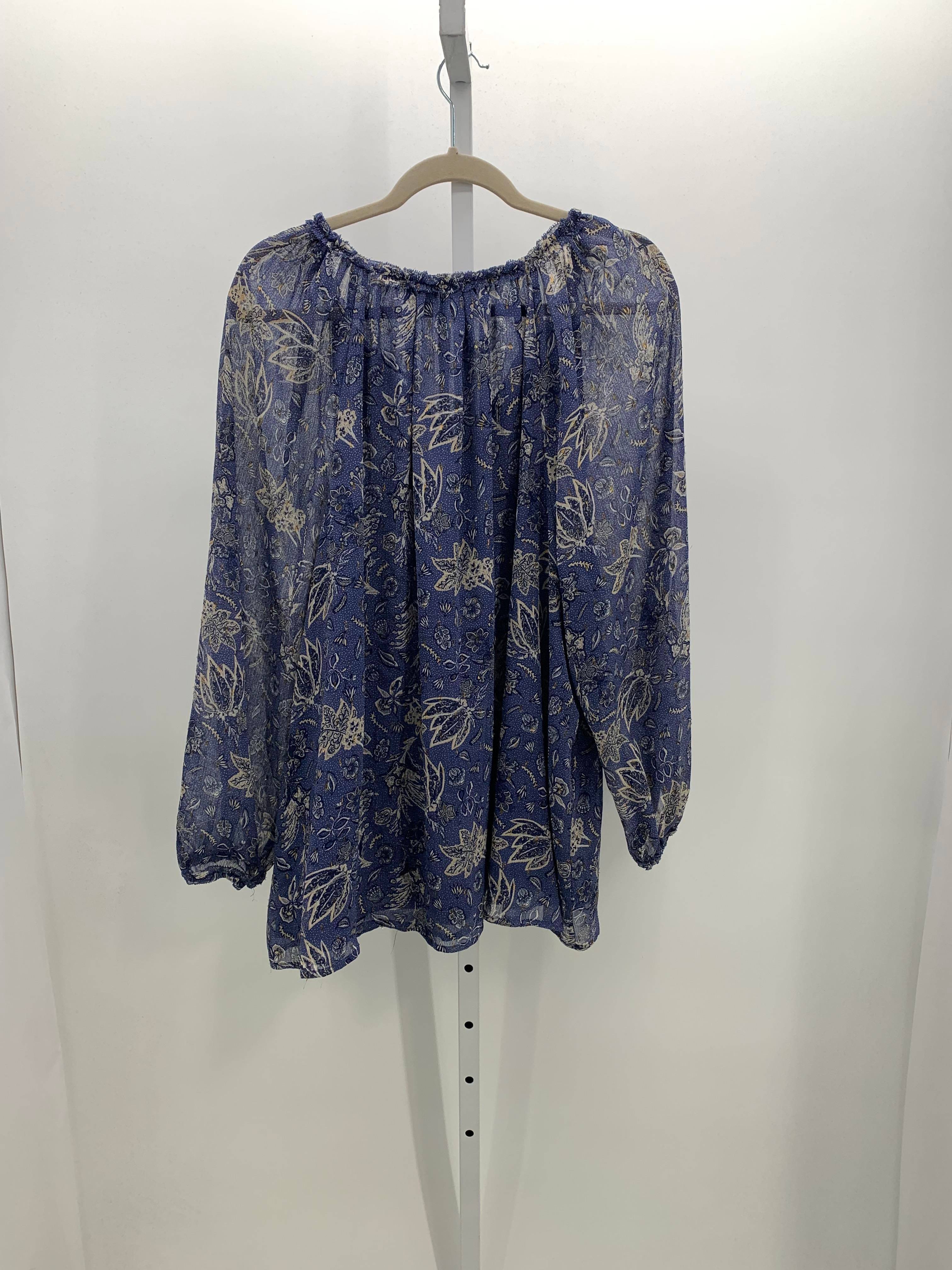 Lane Bryant Size 22/24 W Womens Long Sleeve Shirt