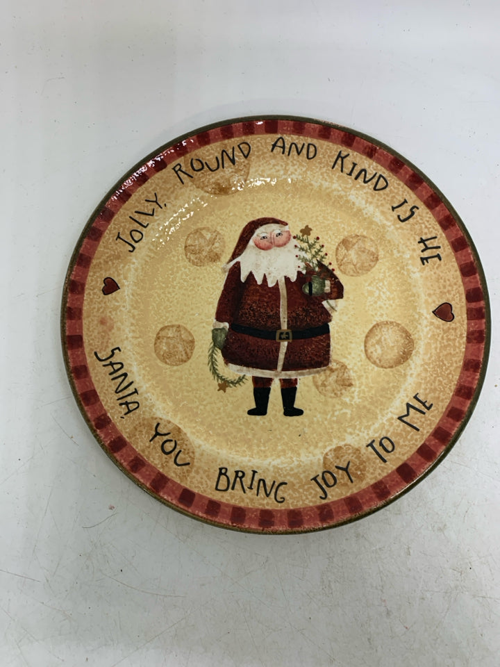 PIER 1 SMALL COLORFUL SNOWMAN SQUARE BOWL.