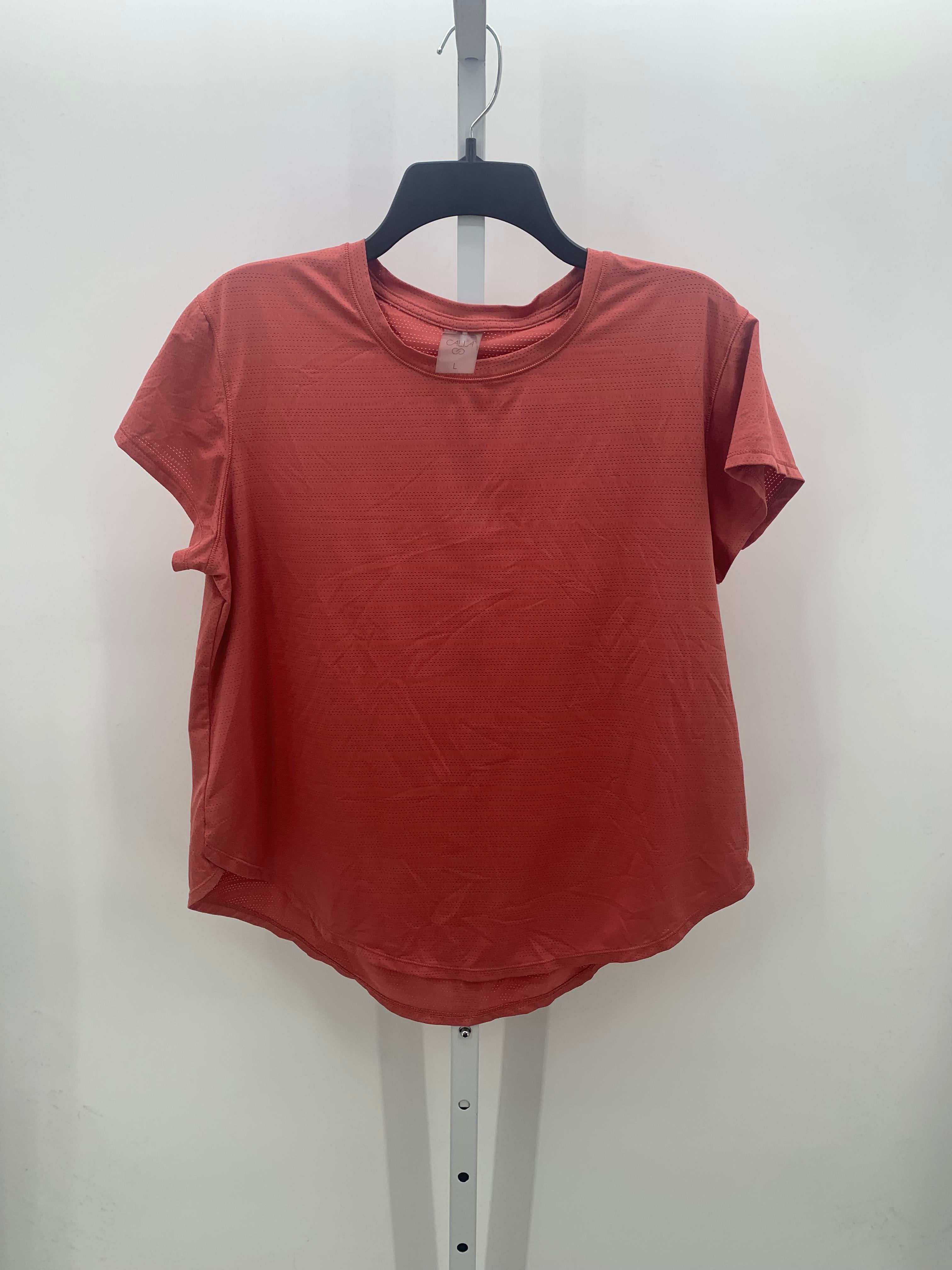 Calia Size Large Misses Short Sleeve Shirt